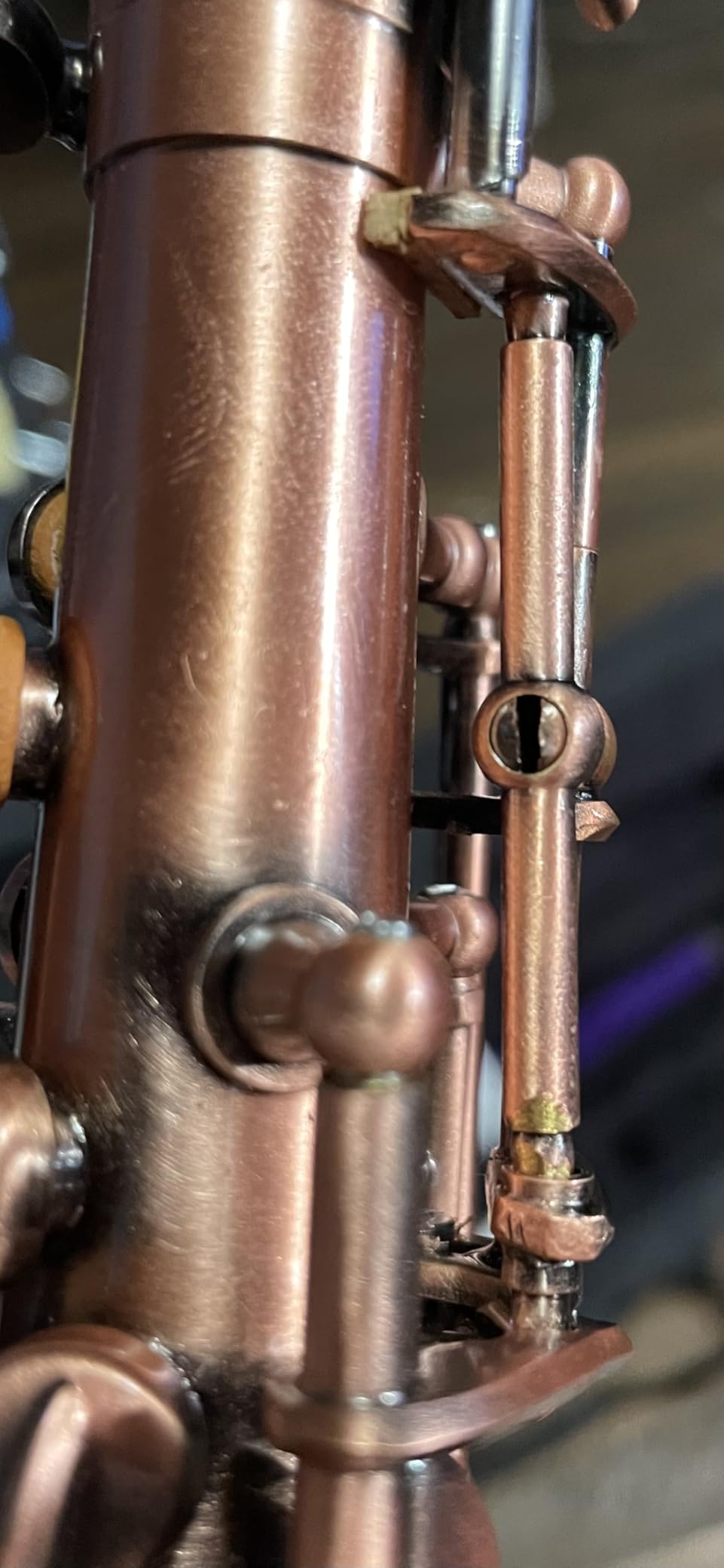 Soprano Saxophone Red Bronze Bb Soprano Saxophone Sax Woodwind Instrument Carve Pattern with Case Gloves Cleaning Cloth Straps Brush customer photo 1