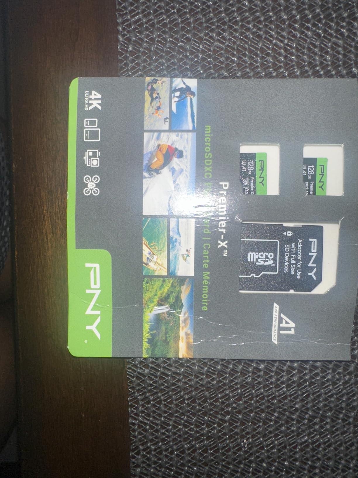 PNY P-SDU128X2V31100PX-GE 128GB Premier-X Class 10 U3 V30 microSDXC Flash Memory Card 2-Pack - 100MB/s, Class 10, U3, V30, A1, 4K UHD, Full HD, UHS-I, Micro SD customer photo 1