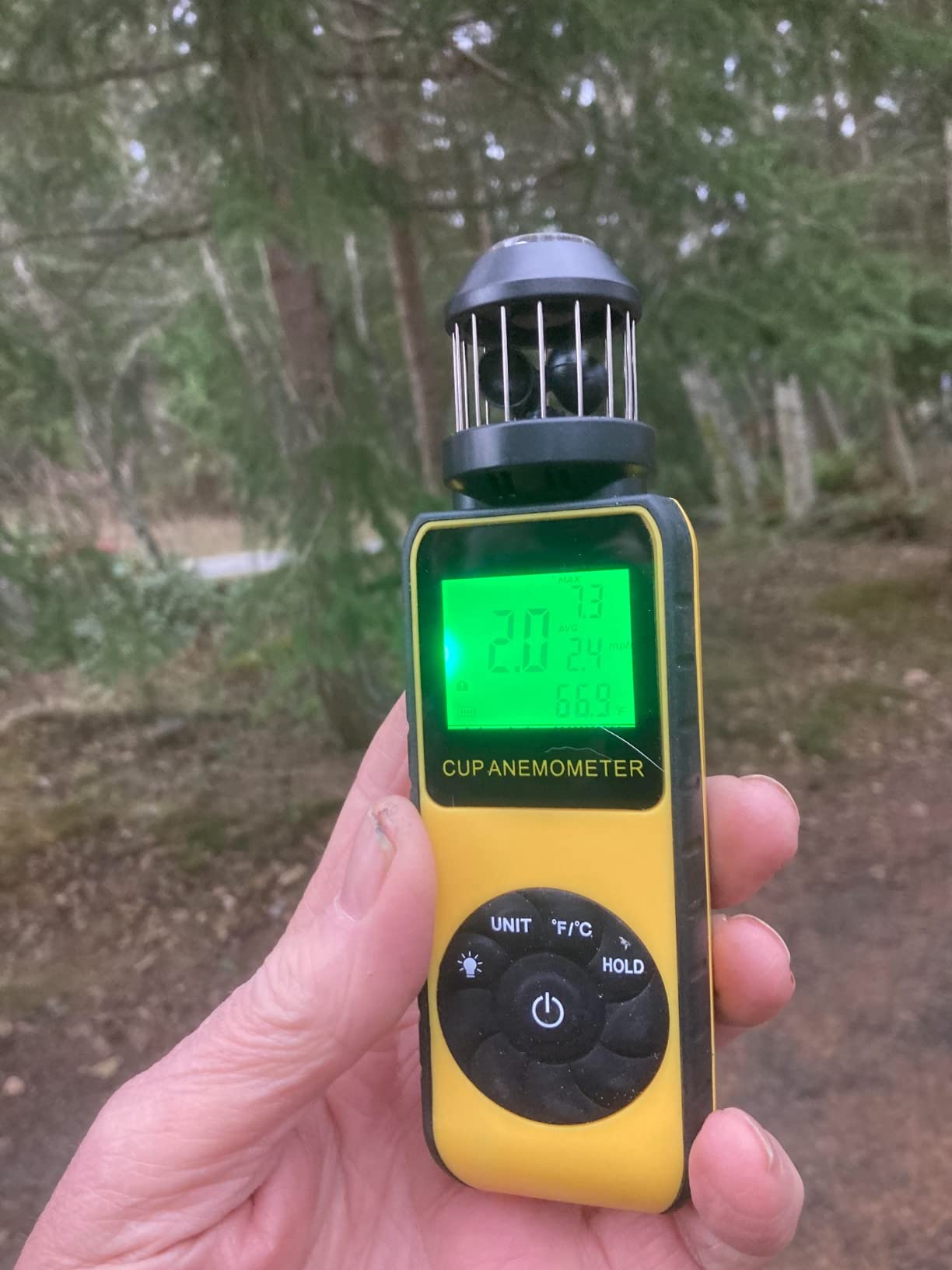 Handheld Anemometer Wind Cup 93MPH, AIOMEST 881M Air Flow Speed Meter Gauge | 360 Measure Wind Velocity, Direction, Temp & Chill, BFT Scale, Wind Tester for HVAC CFM, Hunting, Shooting, Drone, Sailing customer photo 1