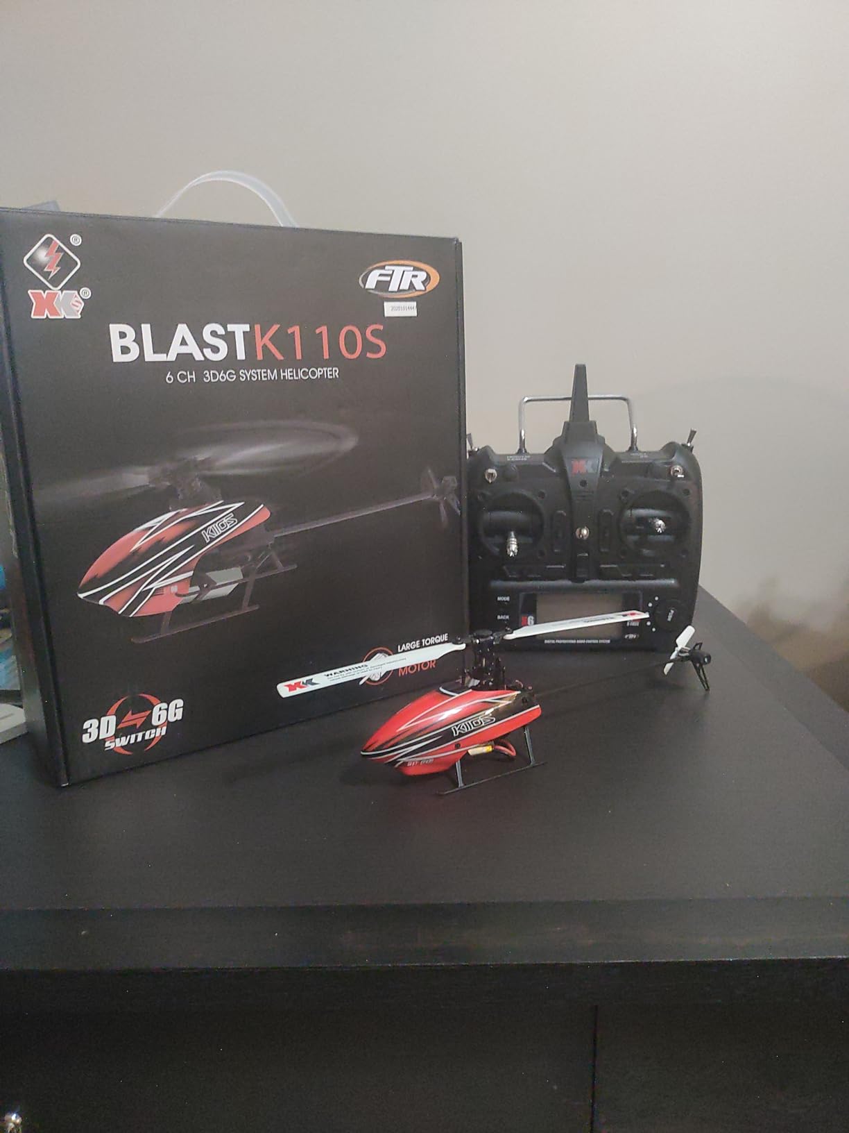 CKYSCHN WLtoys K110S XK RC Helicopter Brushless 6CH for Adults, 6-Axis Gyro | 3D Inverted Flight Remote Control Helicopter, 2.4G RTF Fast RC Aircraft 3 Batteries customer photo 1