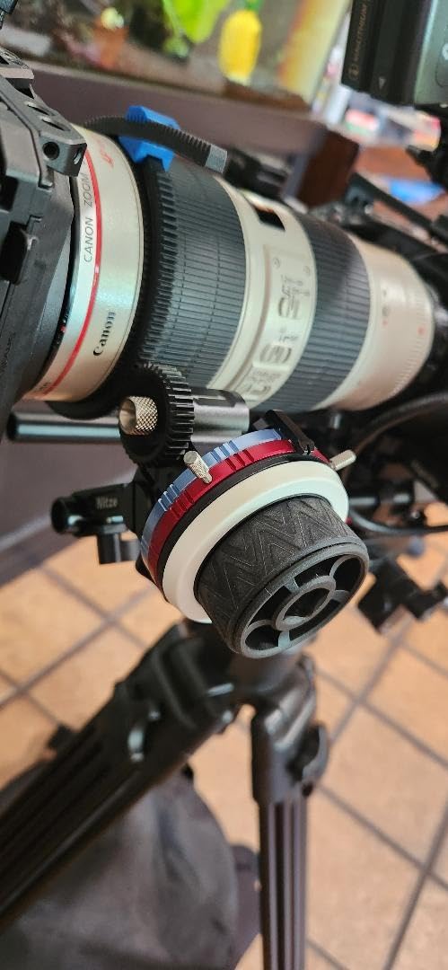 Nitze Mini Follow Focus, with 15mm Rod and Rod Clamp, Gear Ring Belt, 3 Reversible Drive Gears and 2 Marking Disks, Supports A/B Hard Stops and 360° Infinity Zoom - MF15C customer photo 1