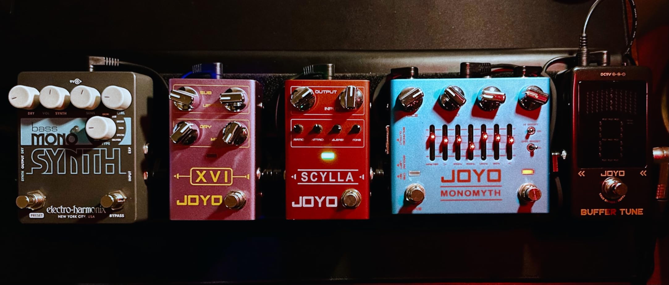 JOYO Buffer & Tuner Guitar Pedal, Plus-Minus 1 Cent Accuracy with LED Display & Analog Buffer Circuit, DC Output, True Bypass (Buffer Tune JF-19) customer photo 1