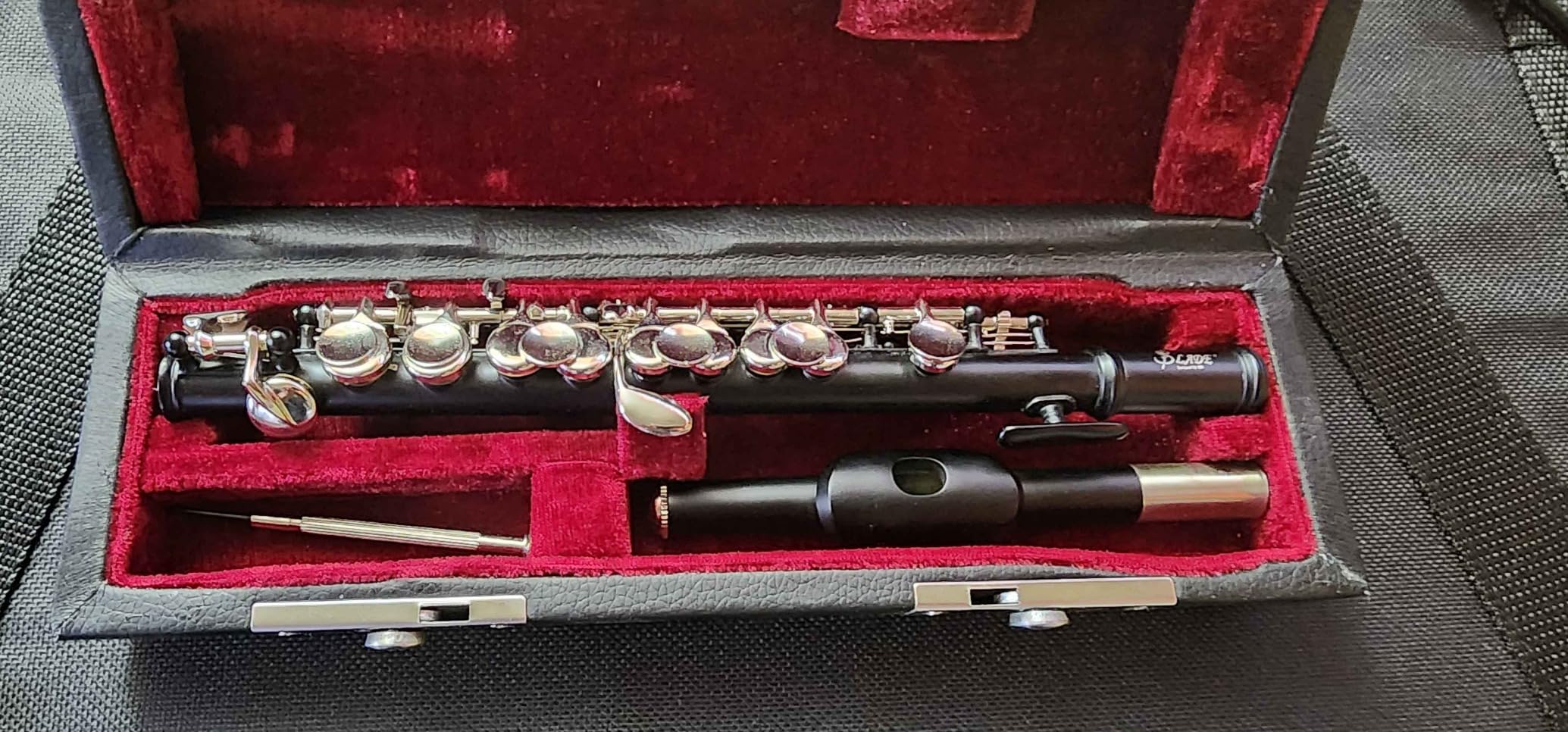 C Key Piccolo Flute, 2-Piece Silver Piccolo with Shockproof Hard Case & Cleaning Kit, Bright Clear Tone, Detachable, Full Maintenance Kit for Beginners & Band Practice (Silver) customer photo 1