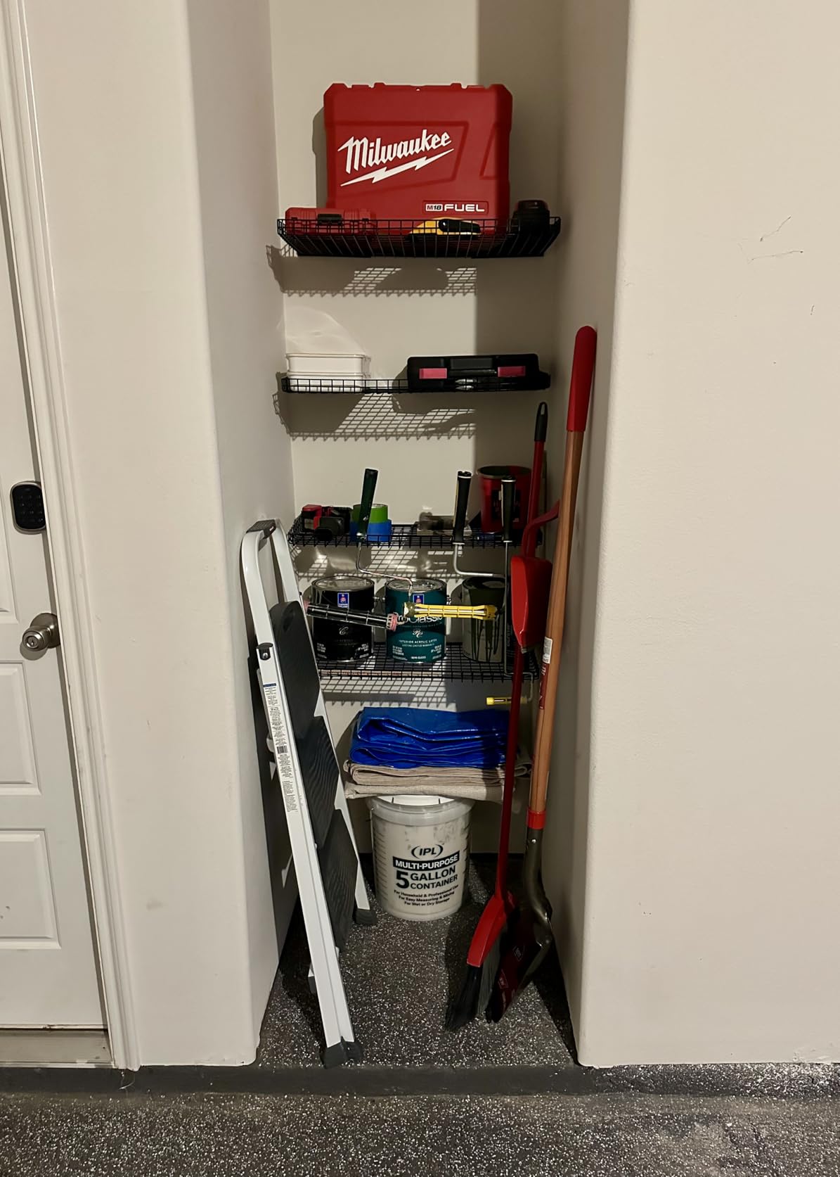 WALMANN 2 Pack Garage Wall Shelf, 23.5