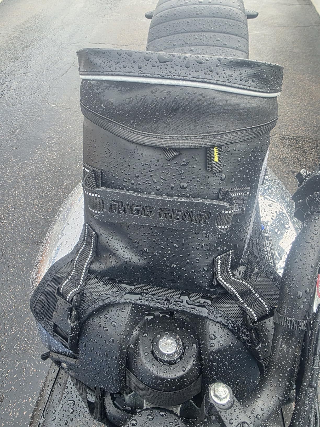 Nelson-Rigg Waterproof Hurricane Adventure Tank Bag, fits Most Honda Yamaha Kawasaki Adventure Bikes Black customer photo 1