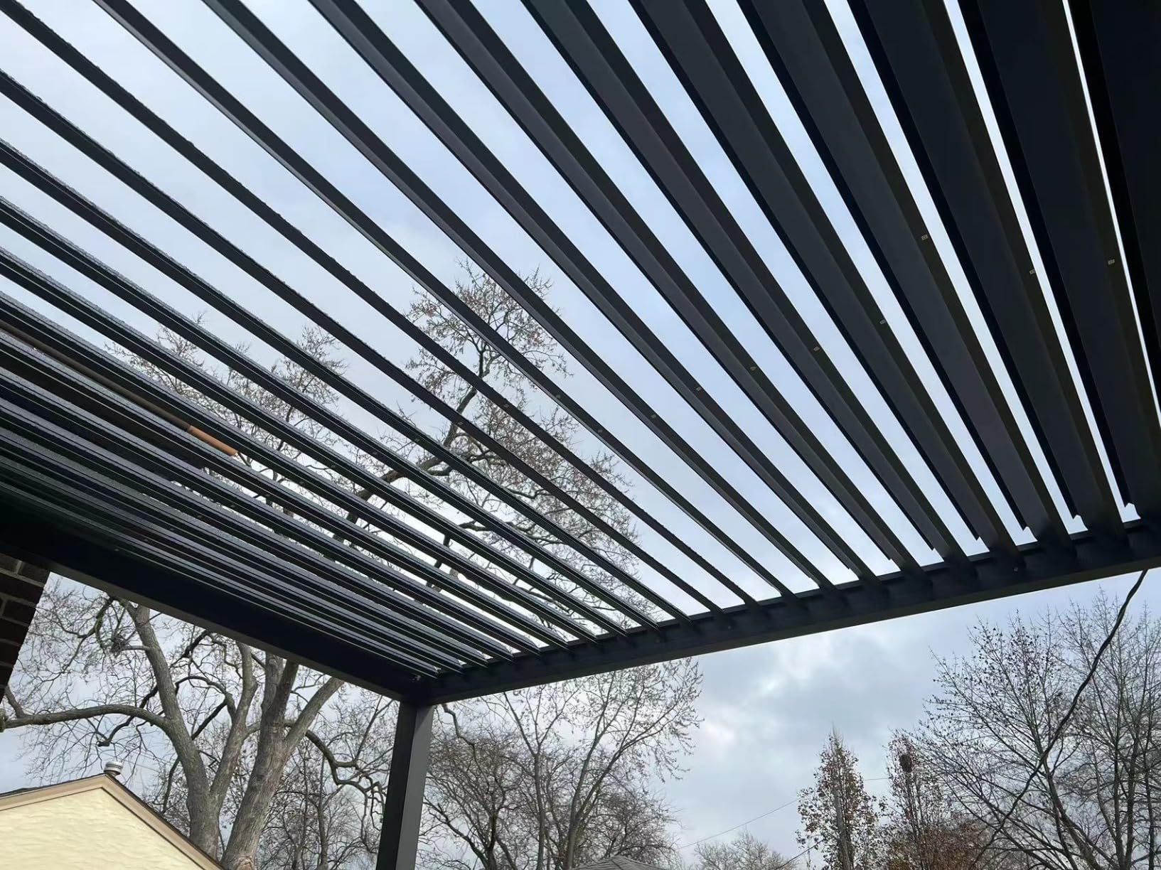 LAUSAINT HOME 10'x12' Louvered Pergola, Outdoor Pergola with Adjustable Roof & Integrated Drainage System, Heavy Duty Metal Pergola for Patio Backyard Garden Deck Poolside Shade Shelter customer photo 2