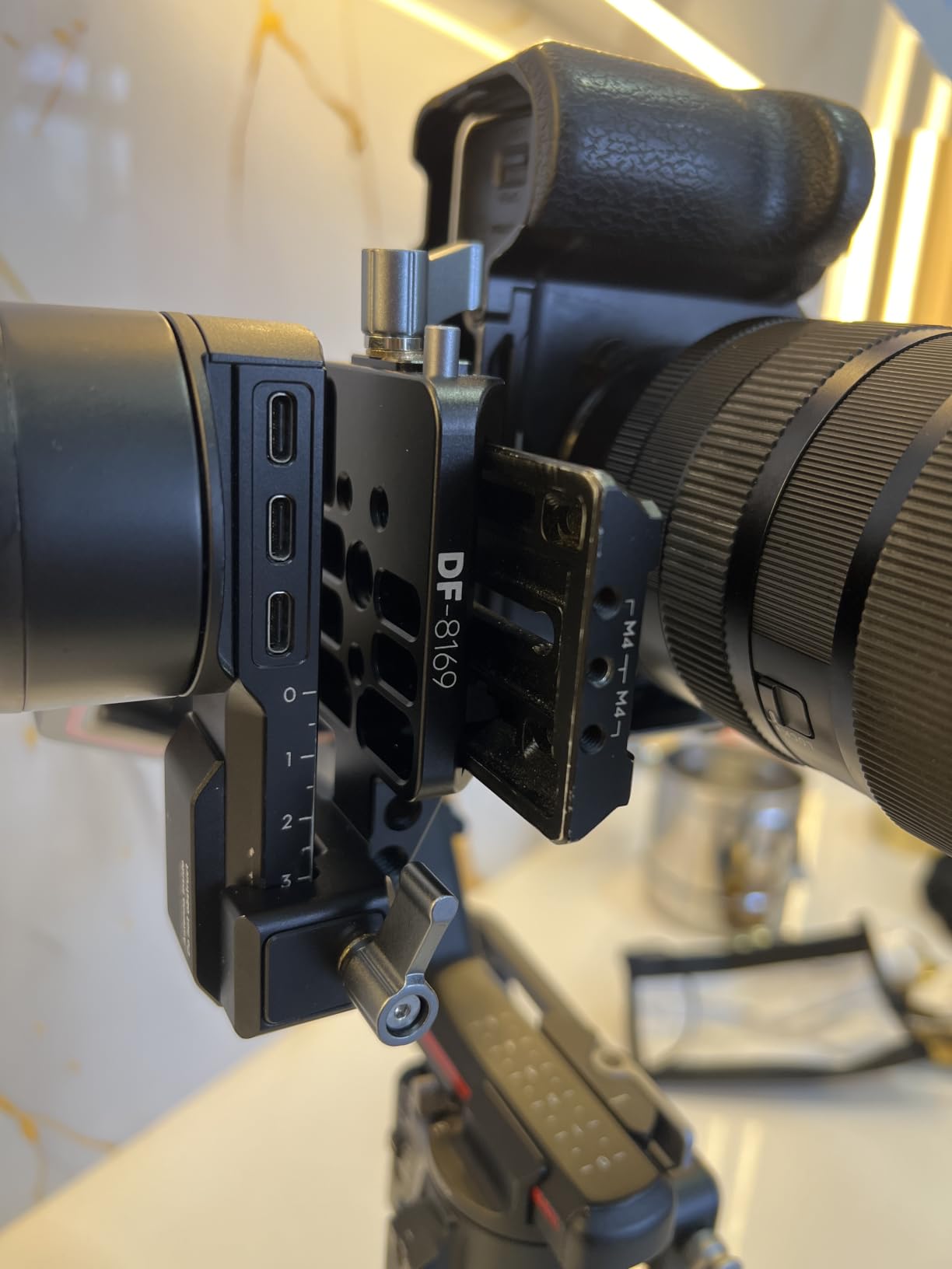RS3 Vertical Camera Mount, Robust Portrait Mounting Solution Compatible with DJI RS 2/RS 3/RS3 PRO for IG YouTube Shorts Tiktok Video Extended Vertical Shooting customer photo 1