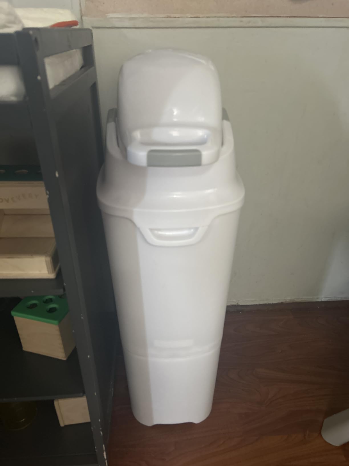 Foundations Tall Diaper Pail with Airtight Lid - Large Capacity, Holds up to 60 Newborn Diapers customer photo 2