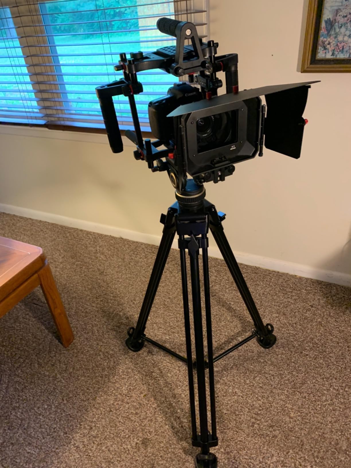 SmallRig DH10 Heavy Duty Tripod Fluid Video Head with Flat Base and Adjustable Handle, Quick Release Plate for Manfrotto Video Head Mount Plate, Load up to 22 lbs, for Video Cameras, DSLR Cameras 4165 customer photo 1