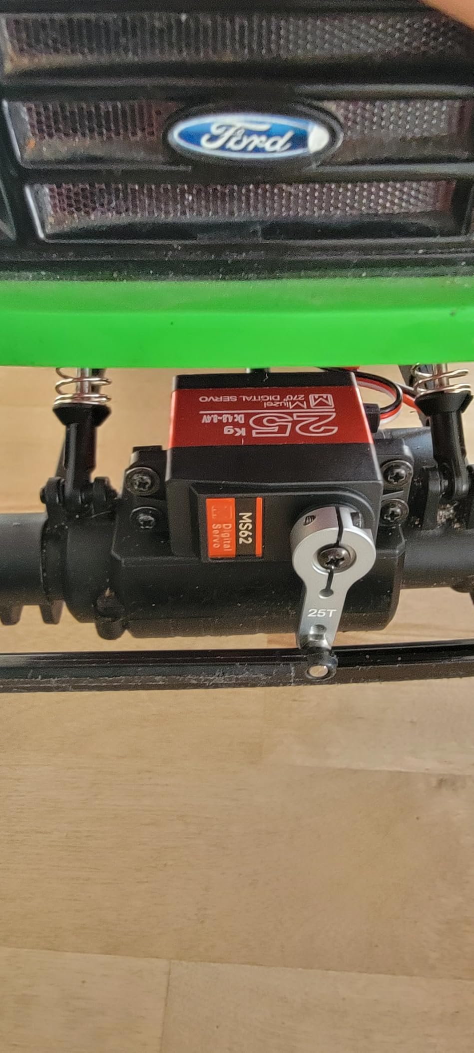 Miuzei 25KG Servo Motor High Torque Metal Gear for 1/10 1/8 RC Car (Single Pack), 27.5kg.cm Torque Digital Waterproof Standard Steering Servo customer photo 1