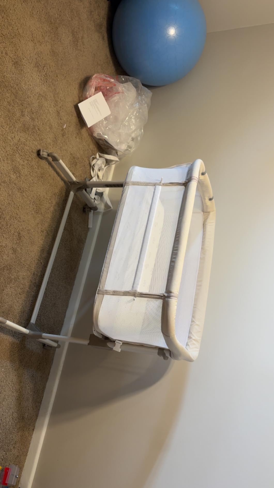 Fodoss Baby Bassinets Bedside Sleeper - All Mesh Bedside Bassinet with Wheels, 7 Height Adjustable Baby Bassinet for Infants customer photo 2