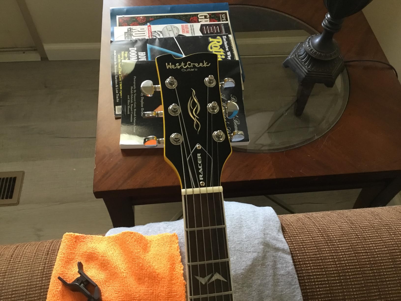 WestCreek RACER Solid Body Electric Guitar, Double Cut SG Style (Bumble-B) customer photo 2