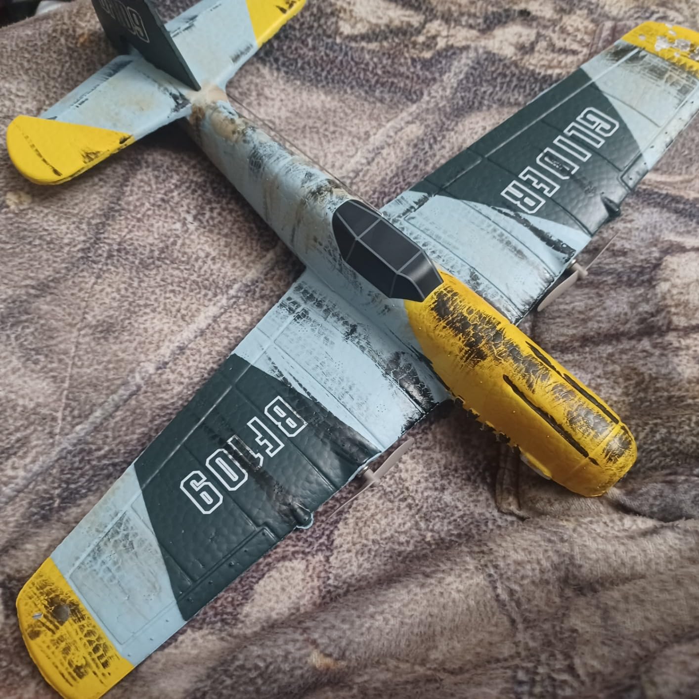 RC Plane 3 Channel BF-109 Remote Control Airplane Fighter Toys, 2.4GHz 6-axis Gyro Stabilizer RTF Glider Aircraft Plane with 2 Batteries, Easy to Fly for Adults Kids Beginners Boys customer photo 2