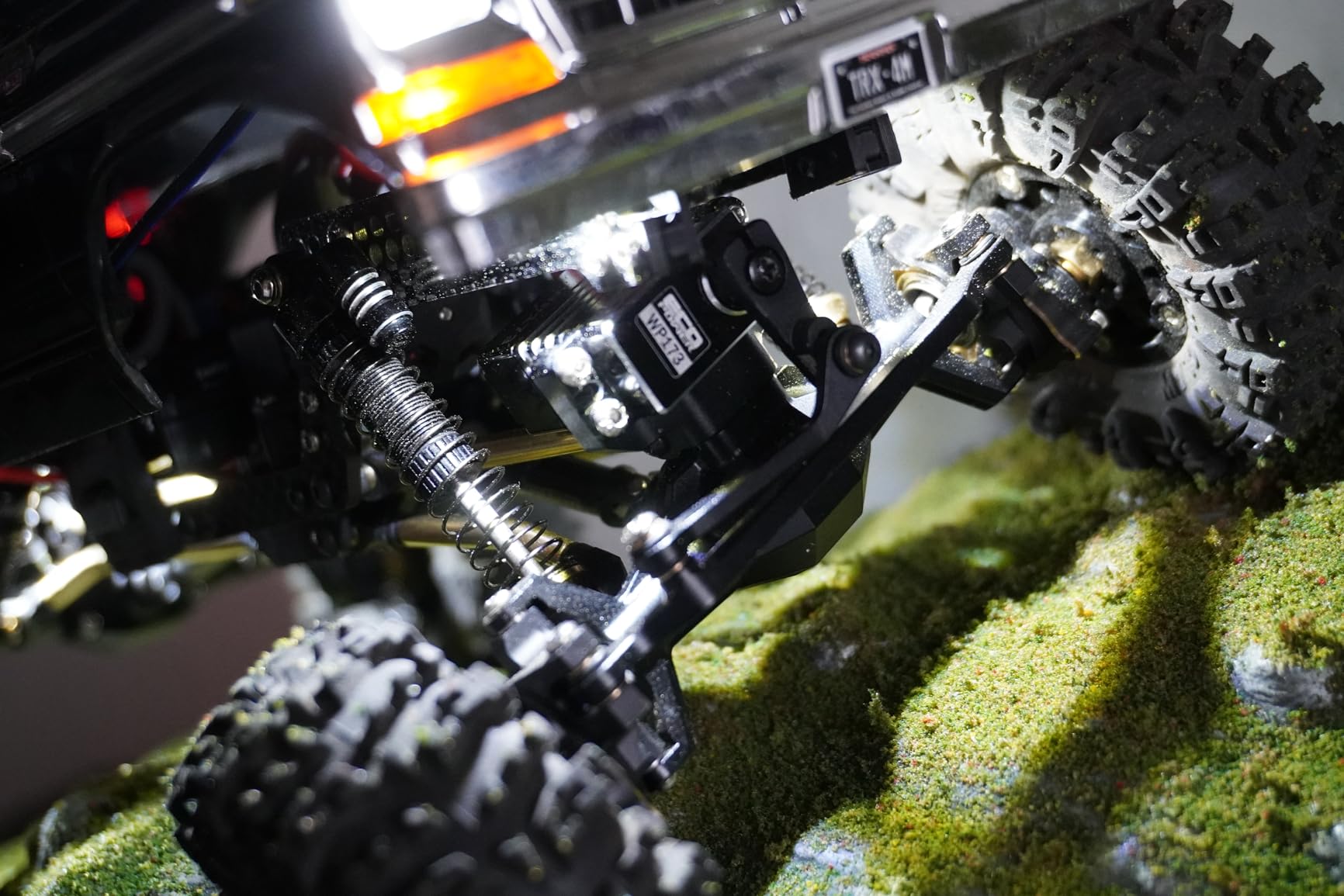INJORA Brass & Aluminium 59mm Long ThreadedOil Shocks for TRX4M customer photo 2