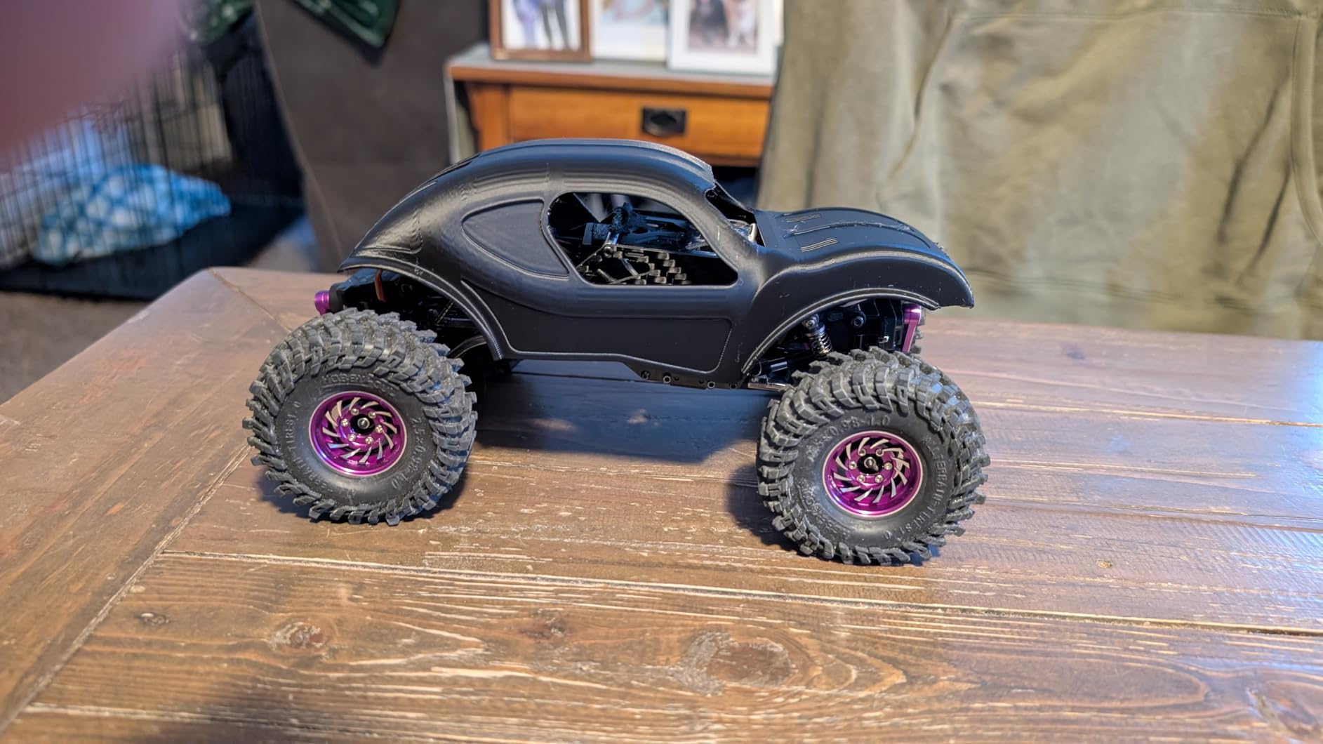 1.0 Tires 64 * 25mm 1.0 Mud Slingers Tires Super Soft Sticky 1.0 Crawler Tyre for RC 1/18 TRX4M 1/24 SCX24 FCX24 Upgrade customer photo 1
