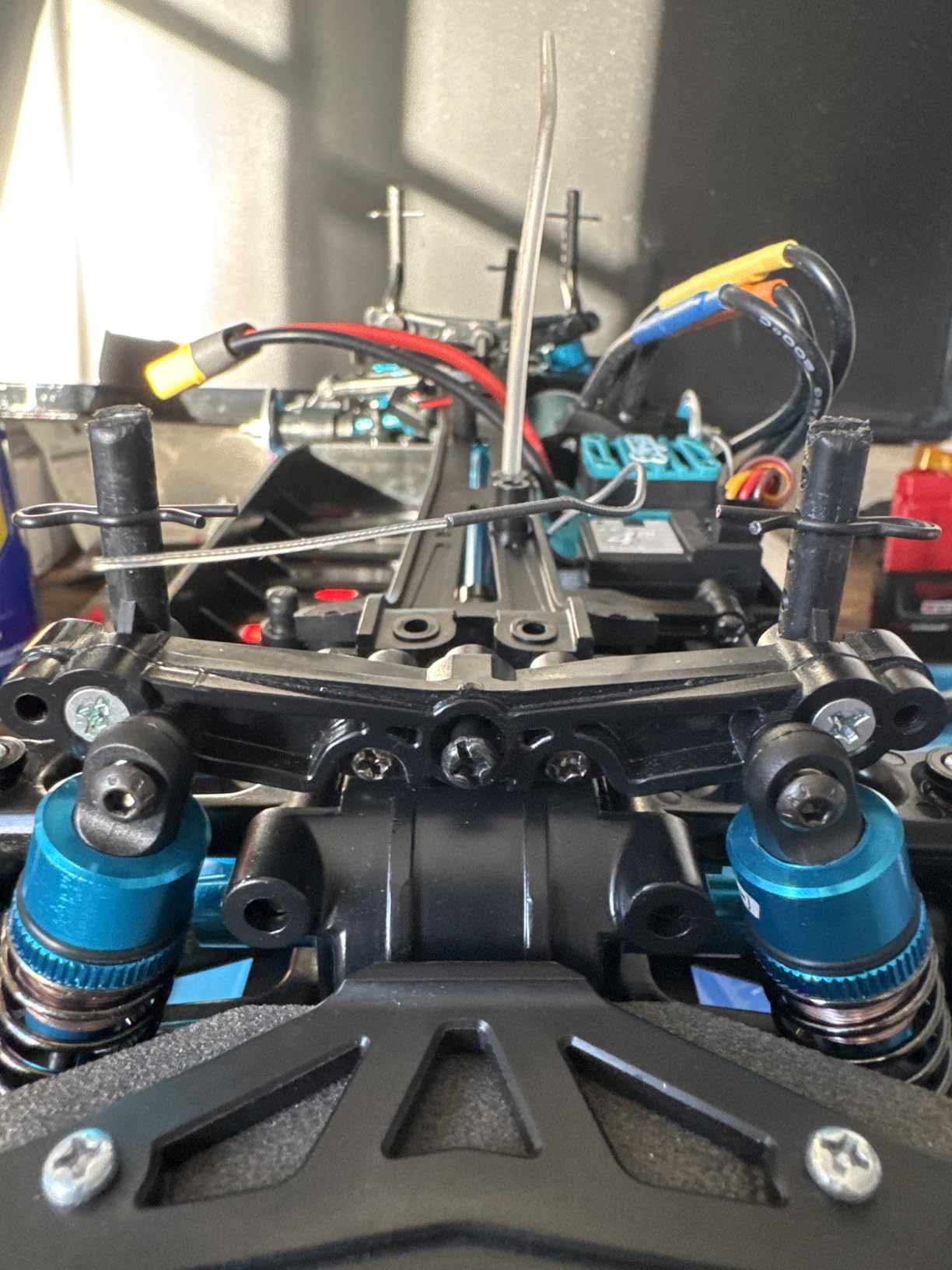 1/10 55MM RC Oil filled Shock Absorbers kit for Tamiya TT-01 TT-02 WR-02 M05 M06 TA05 1:10 On Road Car Upgrades Replace Parts (Red) customer photo 2