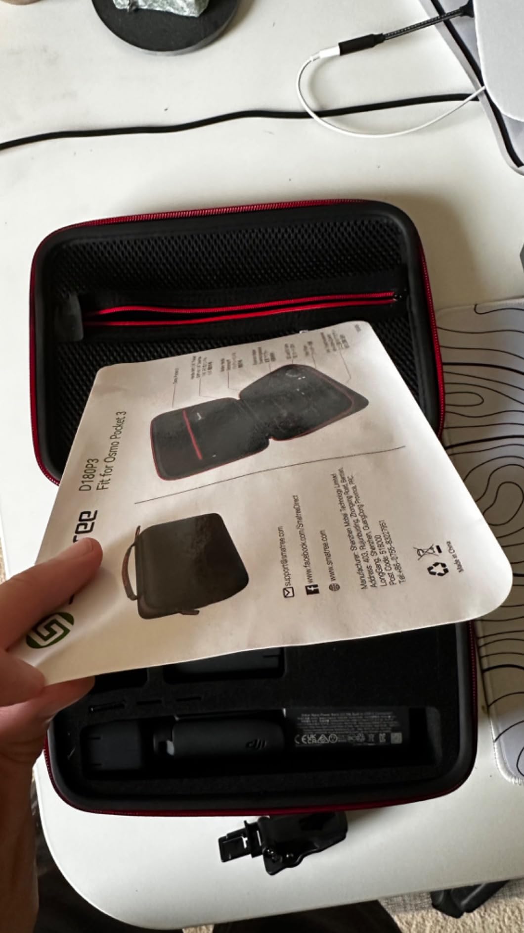 Smatree 3.6L Hard Carrying Case with DJI Osmo Pocket 3/Osmo Pocket 3 | Compatible for DJI Osmo Pocket 3/Osmo Pocket 3 Creator Combo Accessories[Case Only] customer photo 2
