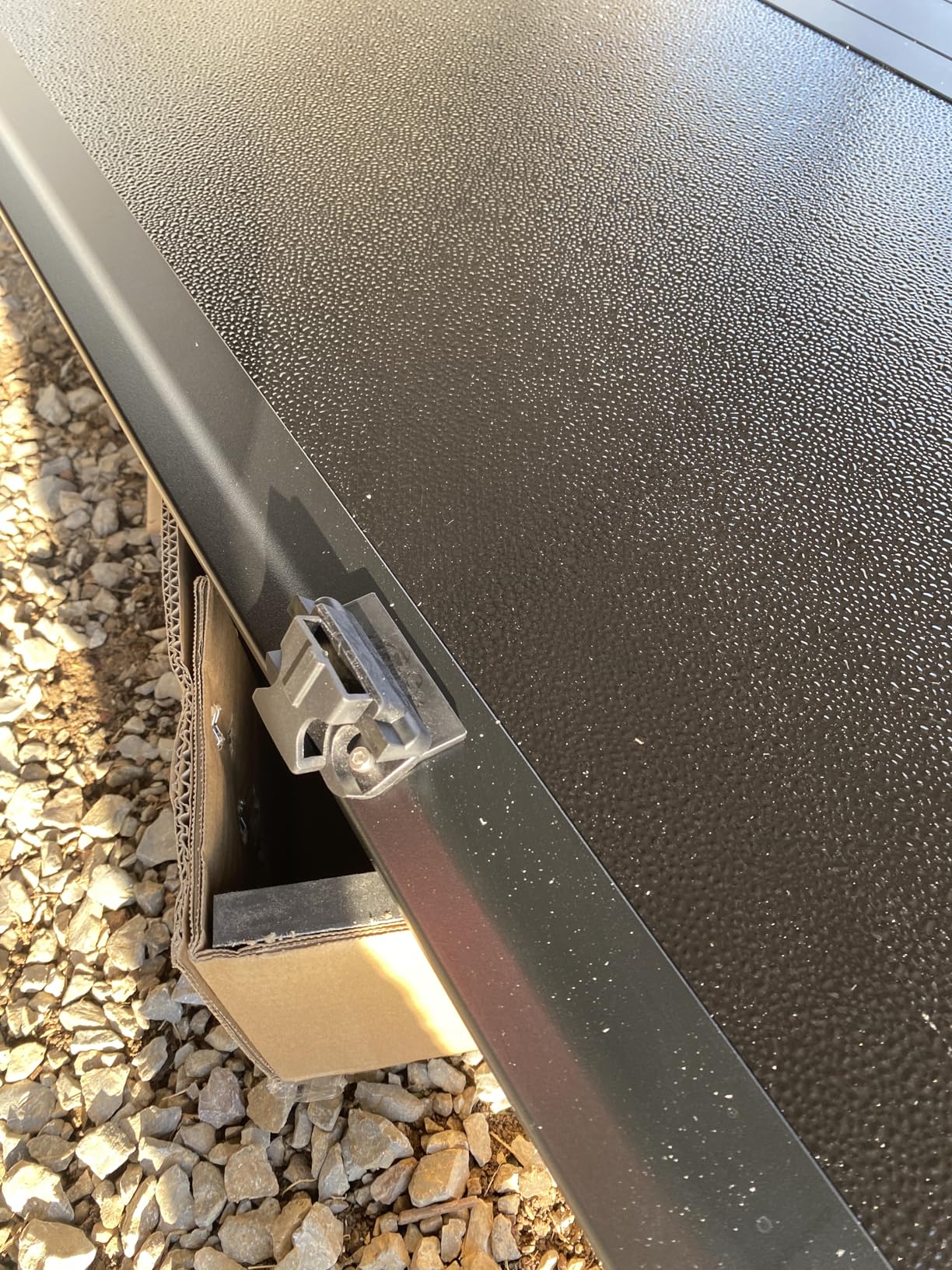 TOMOKA 4.6ft FRP Hard Folding Truck Bed Tonneau Cover Compatible with 2022 2023 2024 2025 2026 Ford Maverick 4.5ft Bed | Solid & Waterproof & Theftproof Fiberglass | without Drilling&Easy Installation customer photo 2