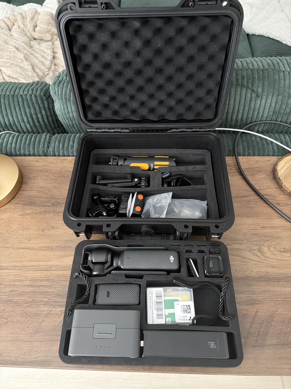 Lekufee Waterproof Hard Case for DJI Osmo Pocket 4, DJI Osmo Pocket 3, Mic 3/2/Mini, Creator Combo,Power Expansion Combo,Vlogging Camera and Accessories(Case Only) customer photo 1