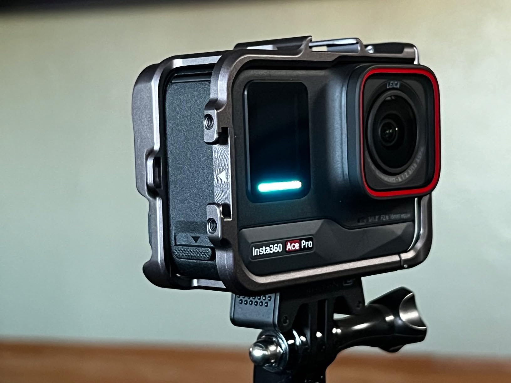 360 Ace Series Aluminum Frame Cage with Lens Silicone Case for Insta360 Ace Pro 2 /Ace Pro/Ace, Metal Protective Durable Housing with Cold Shoe Mount (Model Bundling 4) customer photo 2