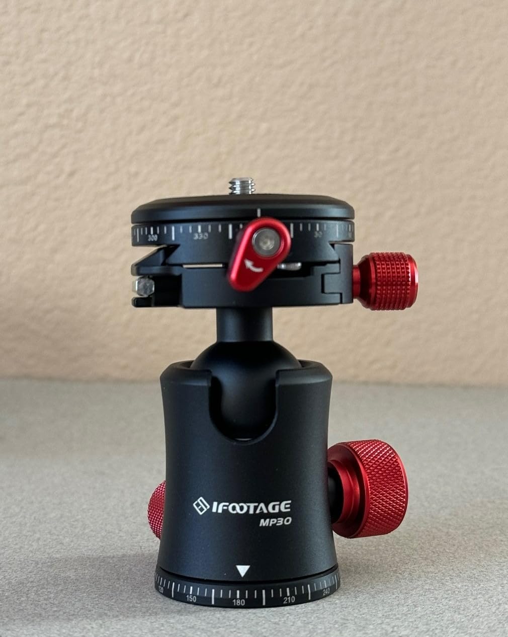 IFOOTAGE Komodo MP30 Metal Ball Head 360 Degree Rotating Panoramic Tripod Head with Quick Release Plate Load 22lbs Compatible with DSLR Mirrorless Digital Cameras for Photography Videography customer photo 2
