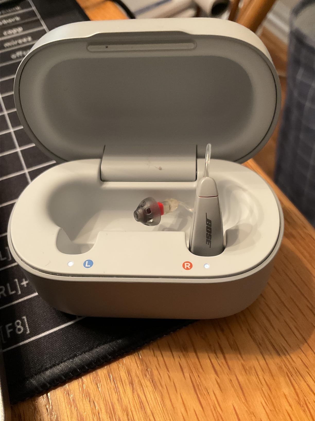 Lexie B2 Plus Powered by Bose - Self-Fitting Rechargeable OTC Hearing Aids for Mild to Moderate Hearing Loss in Adults and Seniors - Clear Sound - Wireless Charging Case - Bluetooth-Enabled - Gray customer photo 2
