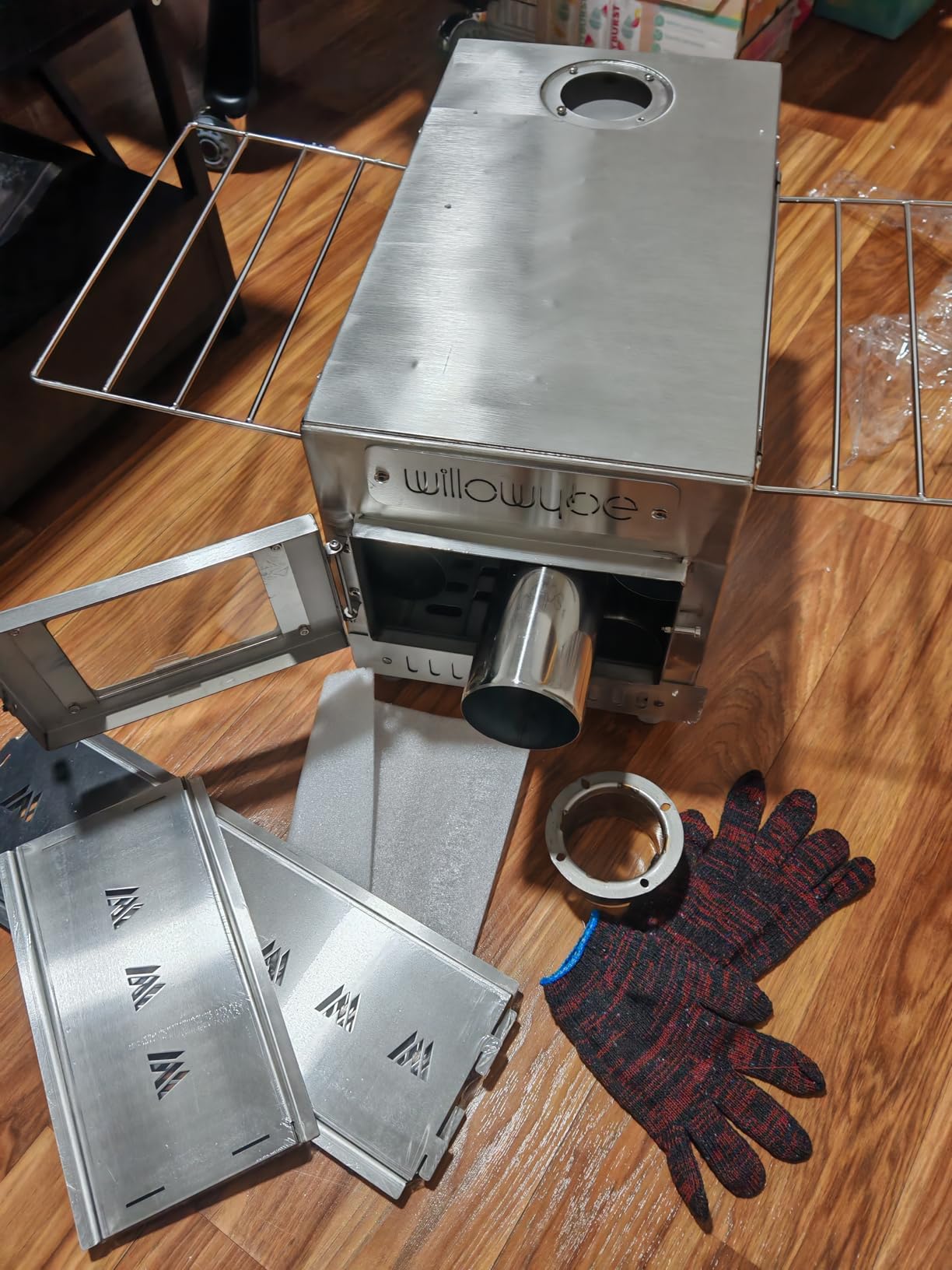 WillowyBe Outdoor Sauna Hot Tent Stove, Rocket Stove Heater, Portable Camping Wood Stove for Dry Sauna, Cooking for Husband and Friends customer photo 2