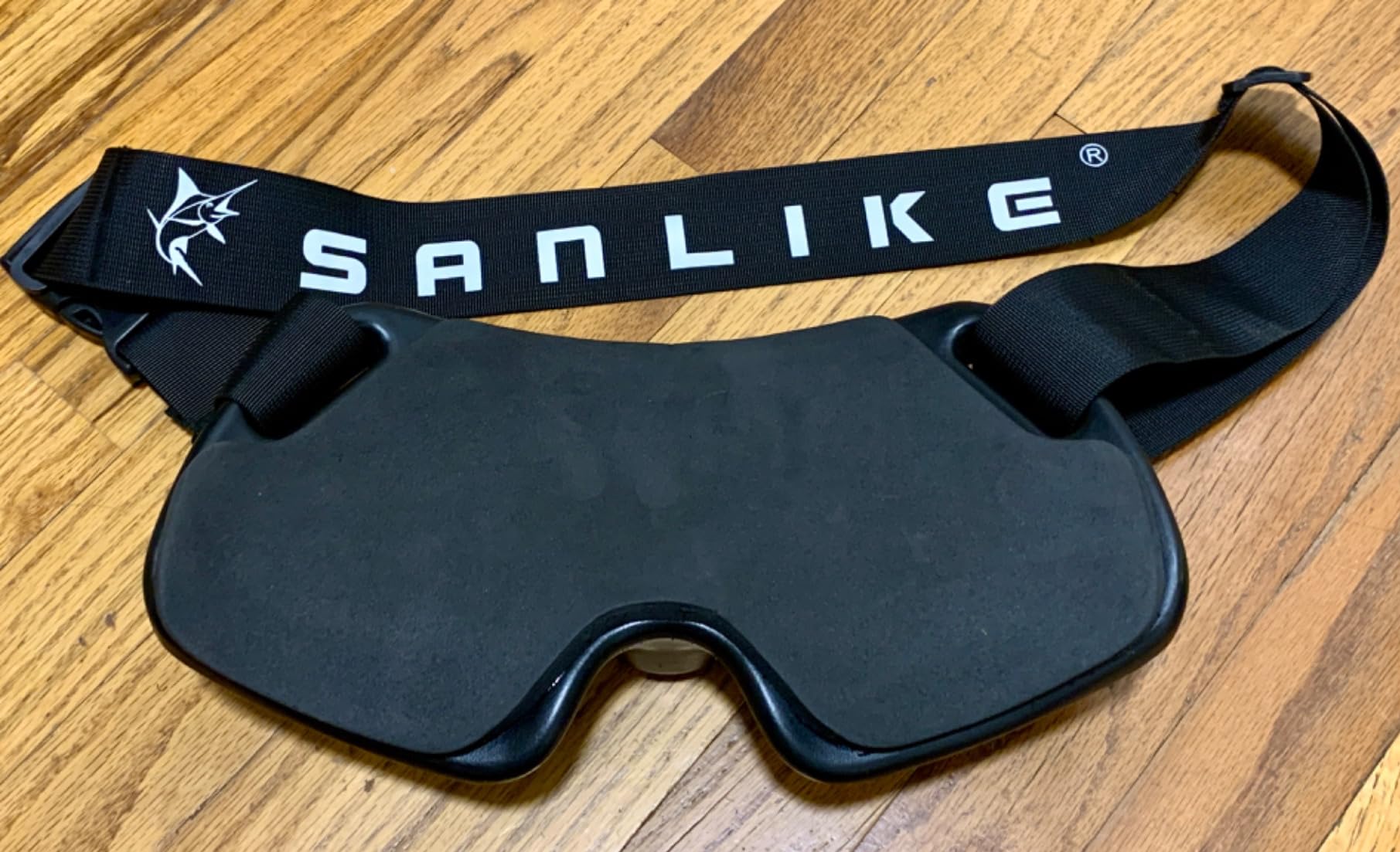 SANLIKE Fishing Fighting Belt, Adjustable Rod Holder Waist Gym Girdle Black, Heavy duty fish fighting belt customer photo 2