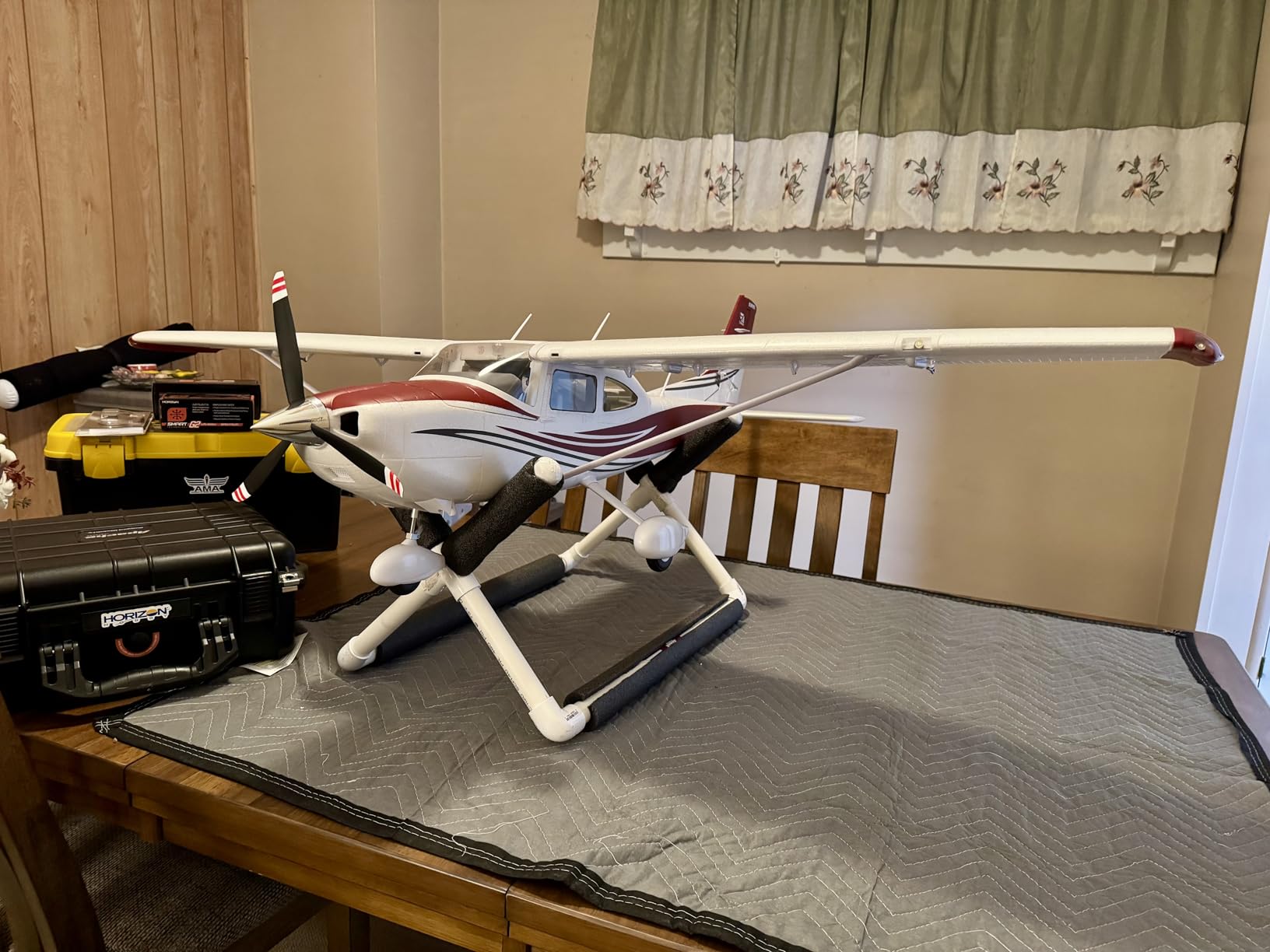 Fms Rc Planes for Beginners Remote Control Airplane for Adults Single-Engine Propeller Airplane 1500MM Cessna 182 Blue 6 Channel Hobby Rc Airplanes PNP (No Radio, Battery, Charger) customer photo 1
