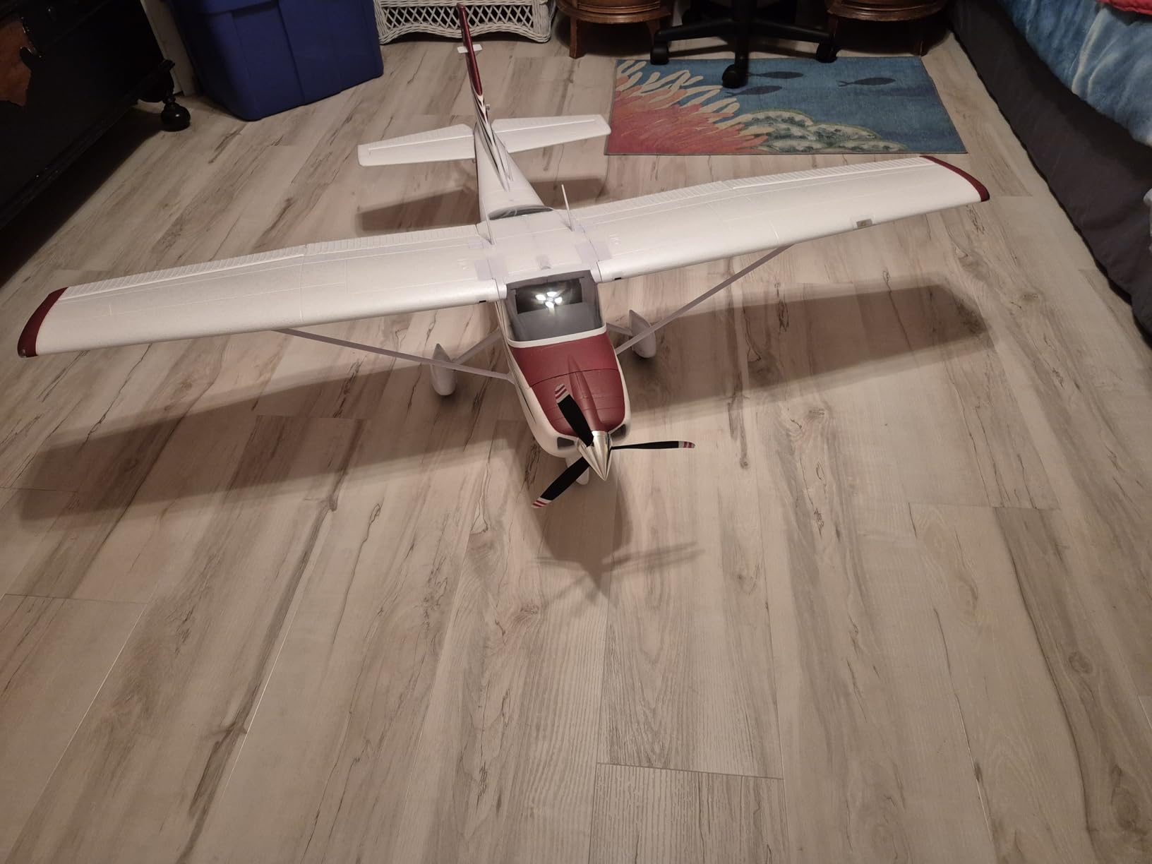 Fms Rc Planes for Beginners Remote Control Airplane for Adults Single-Engine Propeller Airplane 1500MM Cessna 182 Blue 6 Channel Hobby Rc Airplanes PNP (No Radio, Battery, Charger) customer photo 2