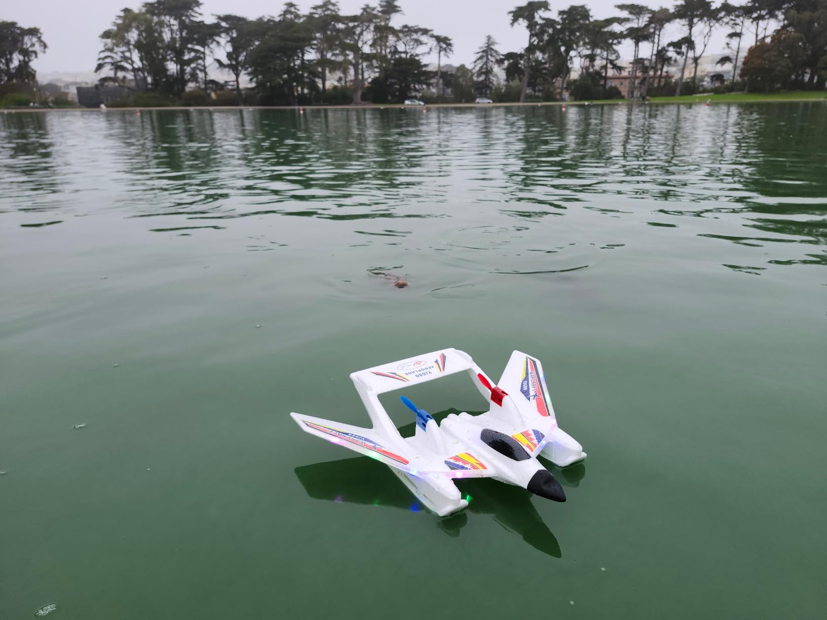 RC Plane for Water Land & Air, Remote Control Plane, Sea Airplane R C, 2 Channel RC Airplane Amphibious Tri-Phibian Aircraft with 2 Batteries, 2.4GHz RTF Airplane Glider for Adult Beginner customer photo 1