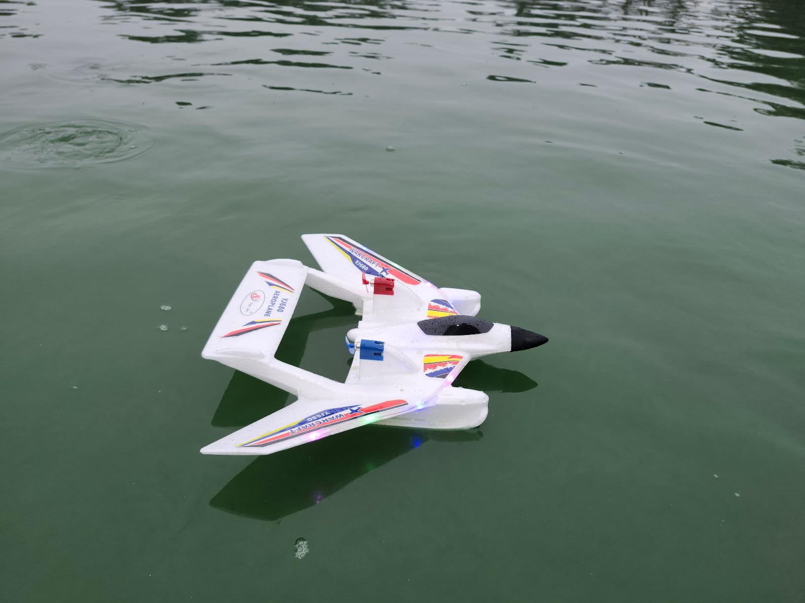 RC Plane for Water Land & Air, Remote Control Plane, Sea Airplane R C, 2 Channel RC Airplane Amphibious Tri-Phibian Aircraft with 2 Batteries, 2.4GHz RTF Airplane Glider for Adult Beginner customer photo 2