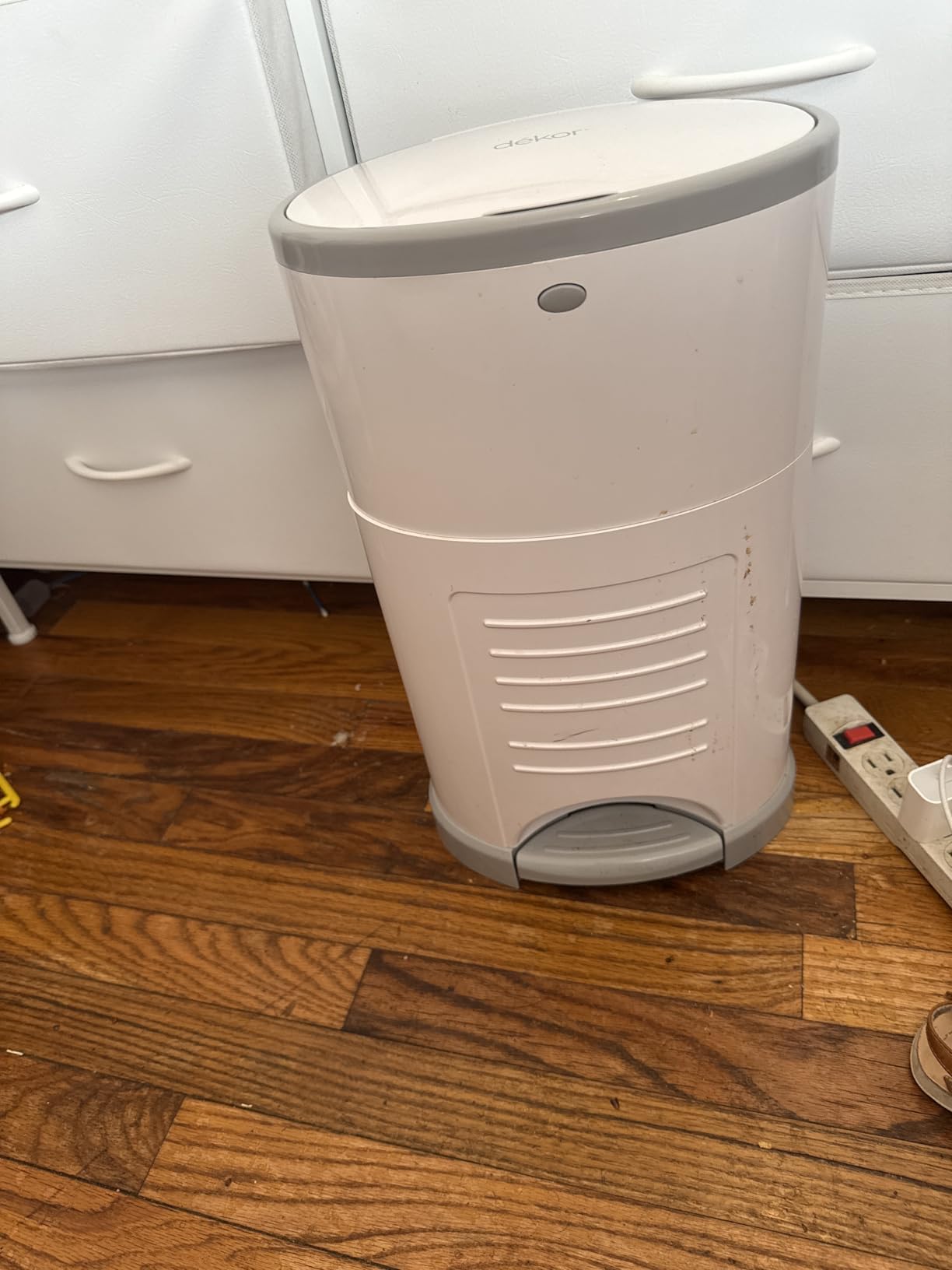 Diaper Dekor EKO MINI Diaper Pail, White, Eco-Friendly Diaper Pail Made with 70% Recycled Materials customer photo 2