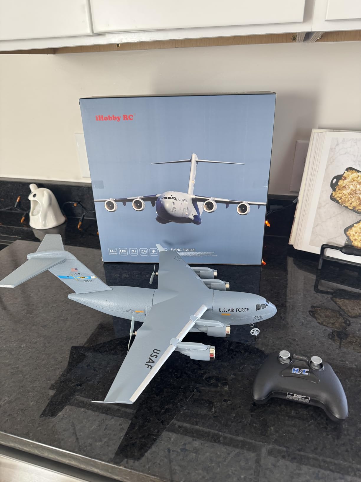 AIGIMU 2CH C-17 RC Airplane with 6-Axis Gyro for Beginners | Ready to Fly, Dual motors, hand-launch or glide takeoff, 40+ min runtime, 500 ft range, 2.4GHz control, durable EPP foam customer photo 1