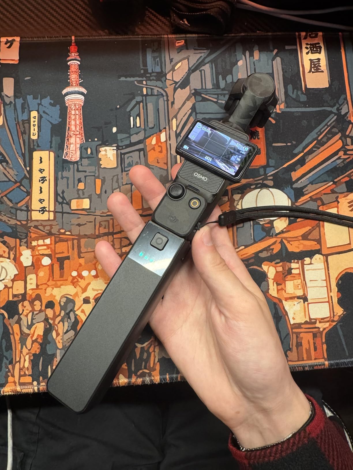 5000mAh Battery Handle for DJI Osmo Pocket 4/3, Portable Power Handle | Compatible with DJI Osmo Pocket 4, Pocket 3, Portable Power Handle, Fast Charging, Intelligent Power Display customer photo 1