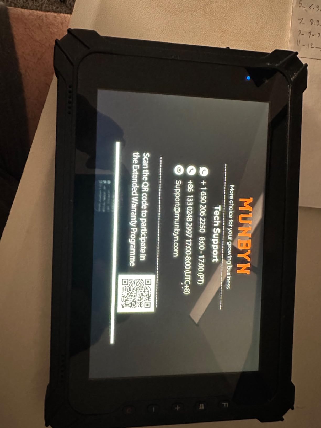 MUNBYN 2026 Rugged Windows Tablet IRT06, 8