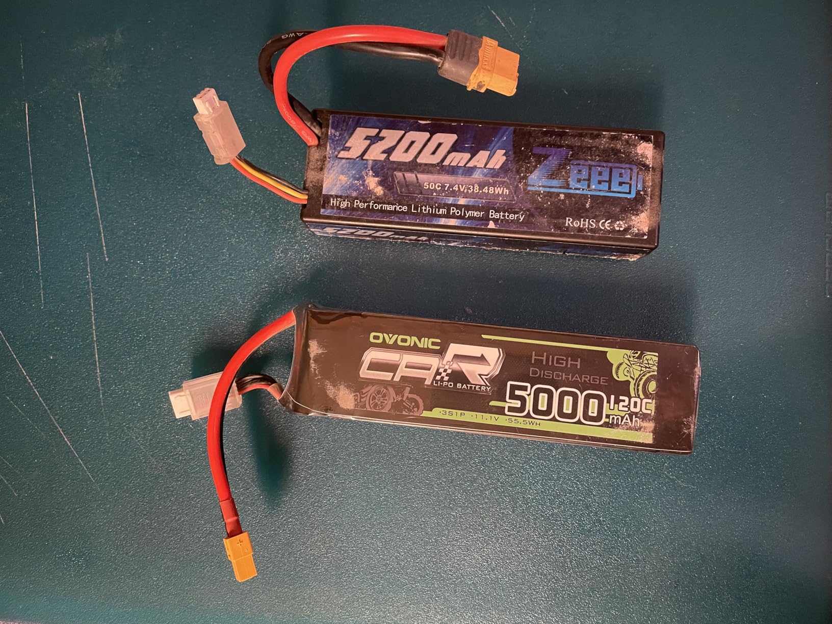 OVONIC 3S LiPo Battery 11.1V 5000mAh 120C with XT60 and TRA Plug Match RC Car Truck Airplane Helicopter Boat (2 Packs in 1 Package) with Lipo Voltage Checker customer photo 2