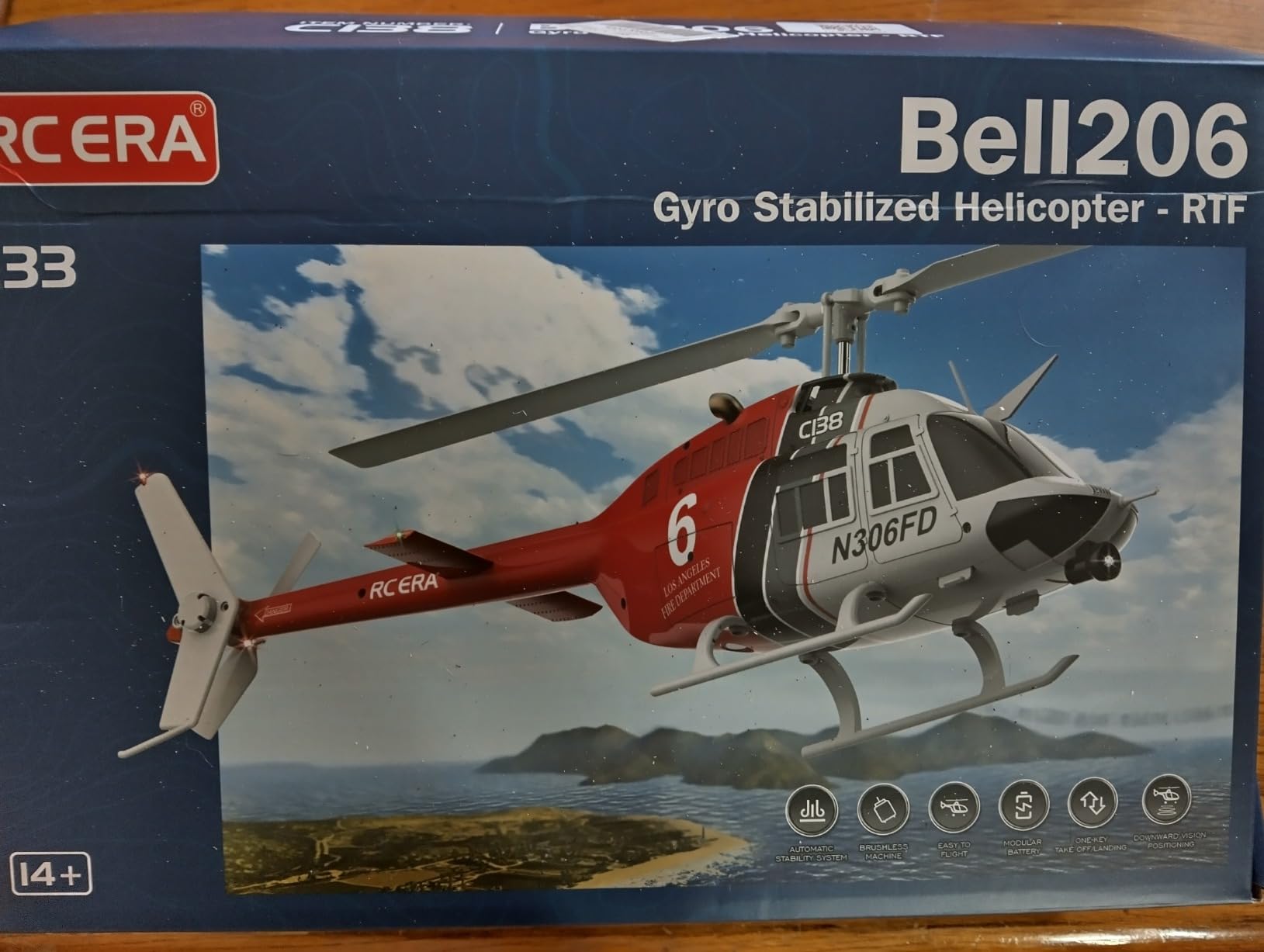 C138 RC Helicopter, Bell206 RC Helicopter 4CH 2.4GHz One-Key 3D | 6-axis Gyro & Altitude Hold. Brushless Motor, 3 Speeds, 7.4V 400mAh, 10-12 Mins, Crash-resistant for Beginners & Pros customer photo 1