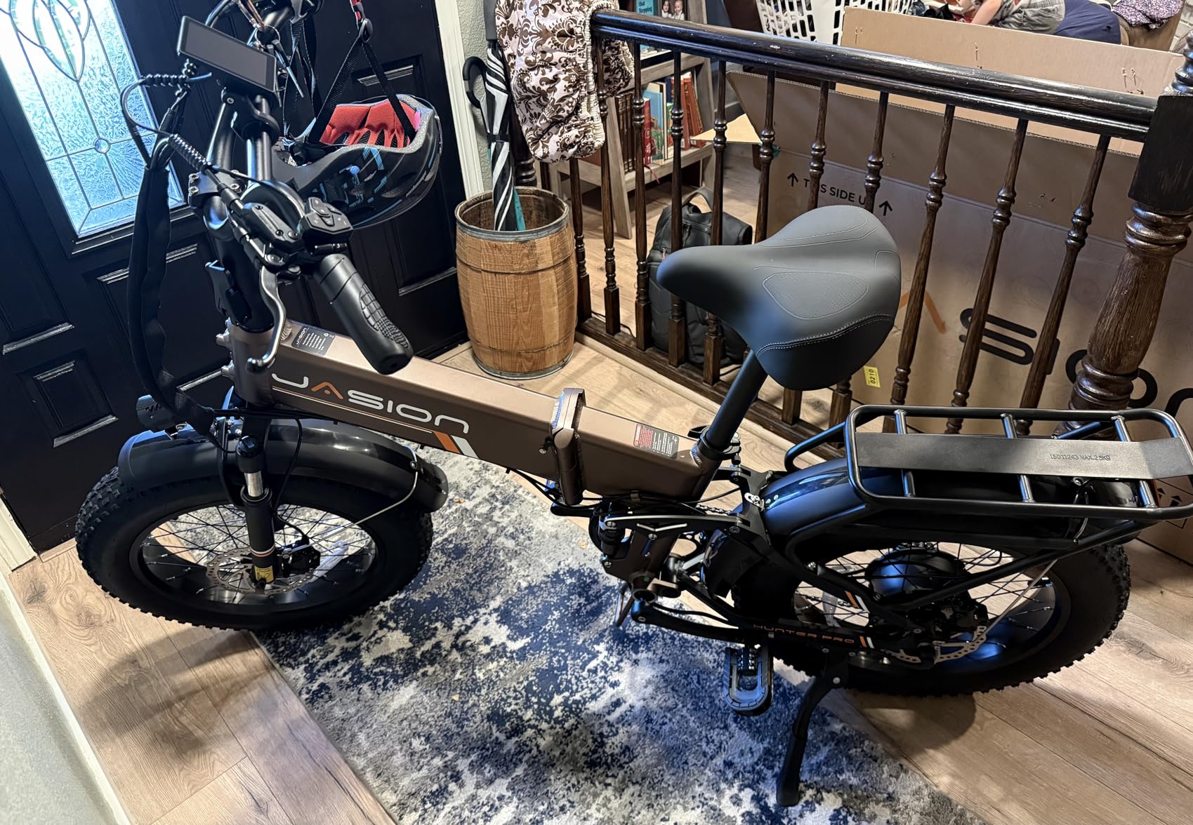 Jasion X-Hunter/ST/PRO Electric Bike for Adults, 1800W/1400W Peak 20'' Fat Tire Foldable Ebike, Folding E Bike Up to 80/70 Miles Range, 720/624WH Removable Battery, 30 MPH E Bike, UL2849 customer photo 1
