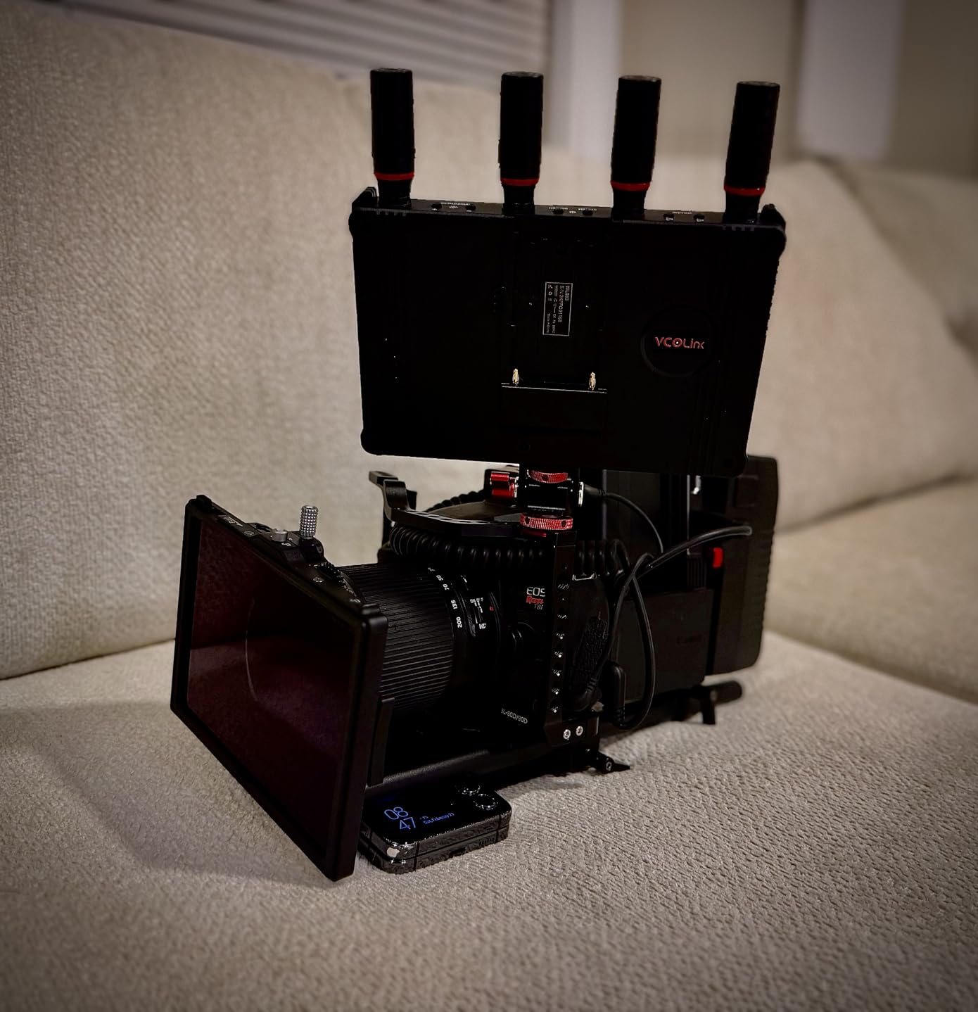SmallRig Matte Box with Adjustable Clamp from 67mm - 82mm, with 4 x 5.65 Filter Frame, Top Flag, for DSLR Mirrorless Cameras - 4409 customer photo 2