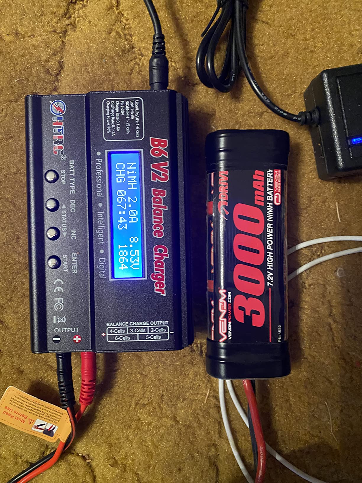 LiPo Battery Charger Large Screen Dual RC Charger Discharger 10A Fast Balance Battery Charger for 1-6S LiPo LiHV Li-ion Life 1-15S NiCD NiMH PB Smart Batteries RC Car Drone (Gray) customer photo 2