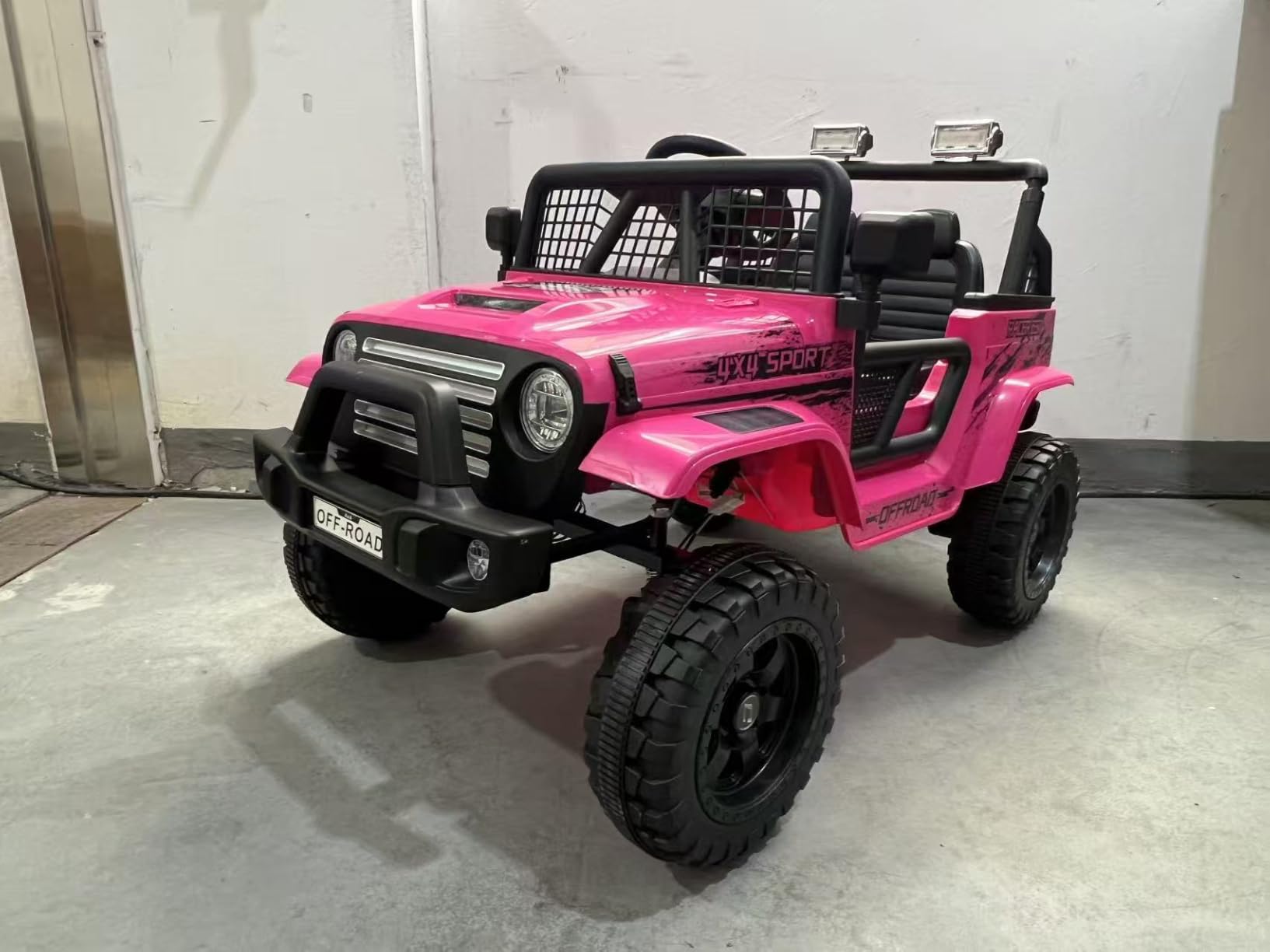 24V Ride on Car Truck, Kids 2 Seater Ride On Toy w/4WD Motor, Remote Control, 3 Speed, Bluetooth Music, Spring Suspension, LED Light, Kids Electric Vehicle Gift for Boys, Girls - Deep Black customer photo 1