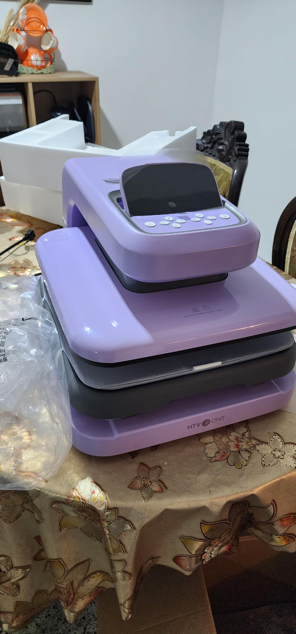 HTVRONT Auto Heat Press 2 - Heat Press Machine for T Shirts with Adjustable Pressure & Higher Heating Height, Heats Up Fast & Evenly Heat Press 15x15 for HTV, Sublimation, Heat Transfer Projects customer photo 1