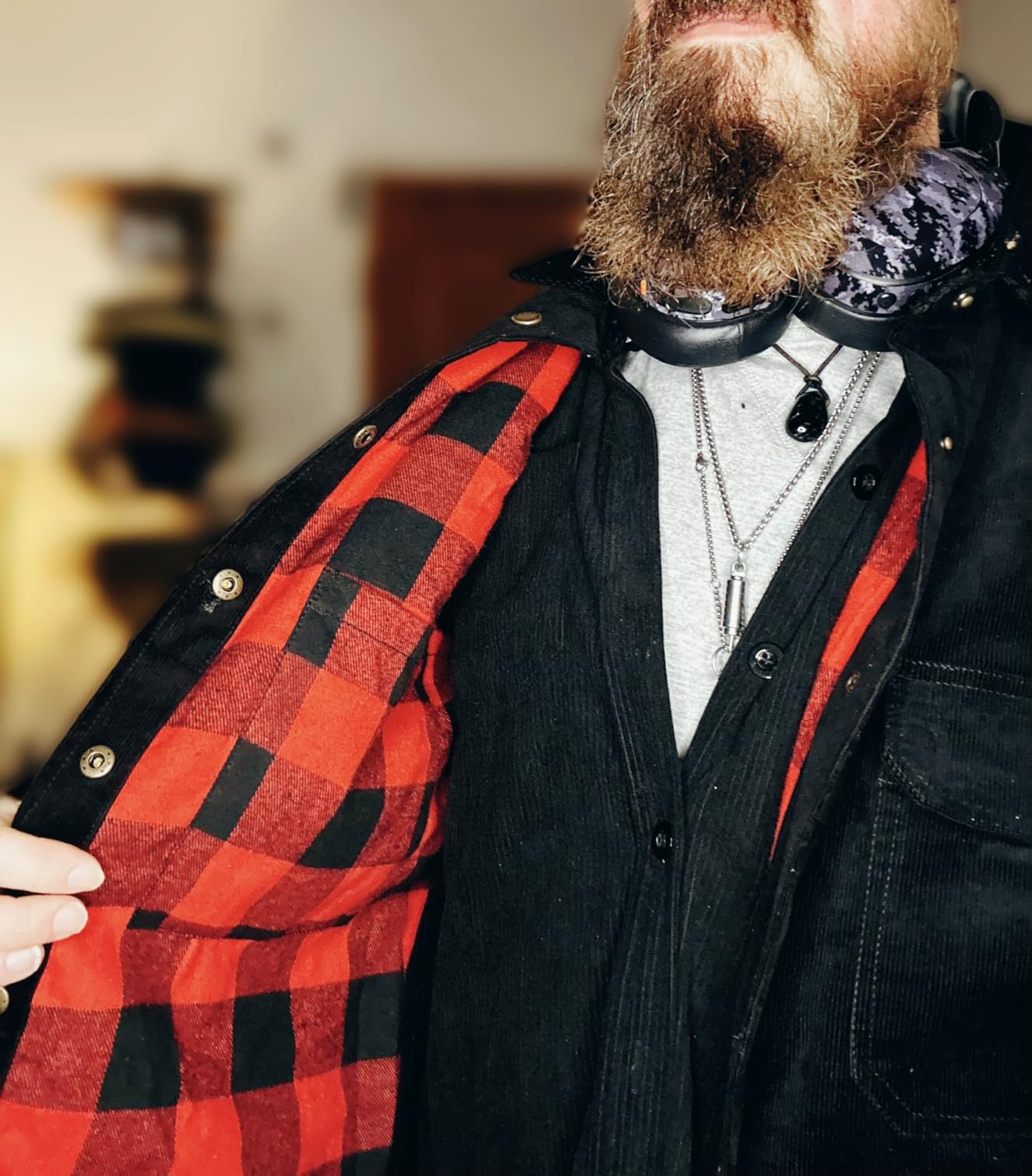ZENTHACE Men's Corduroy Shirts Jacket with Full Flannel Lined, Snap Button Down Vintage Fall Outerwear Coat, 100% Cotton customer photo 1