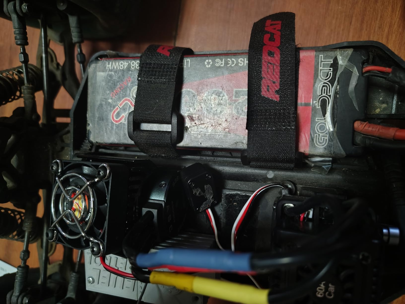 Waterproof S3650 4300KV Brushless Motor with 60A Brushless ESC Electric Speed Controller Combo Set with Heatsink and Programming Card for 1/10 Remote Control Car Truck, Black customer photo 2