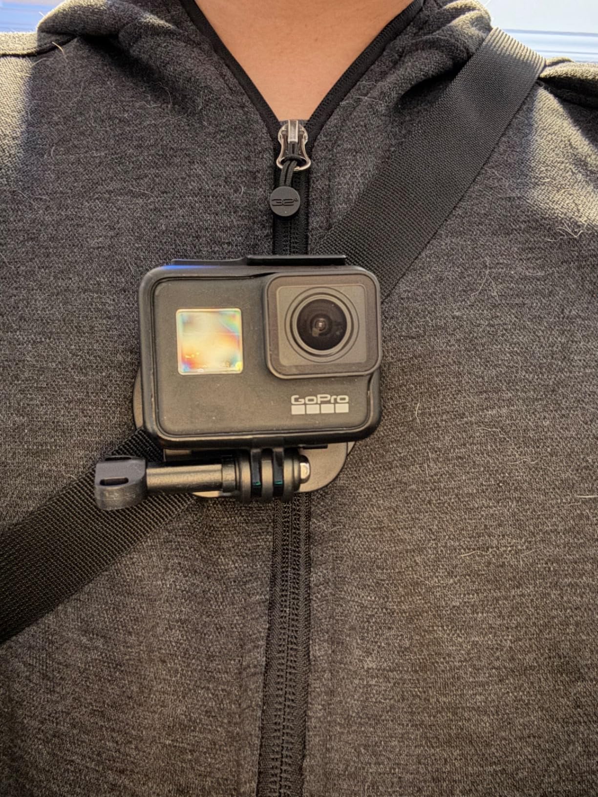 Magnetic Action Camera Chest Mount for GoPro Hero 13/12/11/10/9 | Portable POV Neck Mount with Adjustable Neck Strap Lanyards for DJI Osmo Action 5 Pro/4/3/2/6 and More Action Camera TW08 customer photo 2
