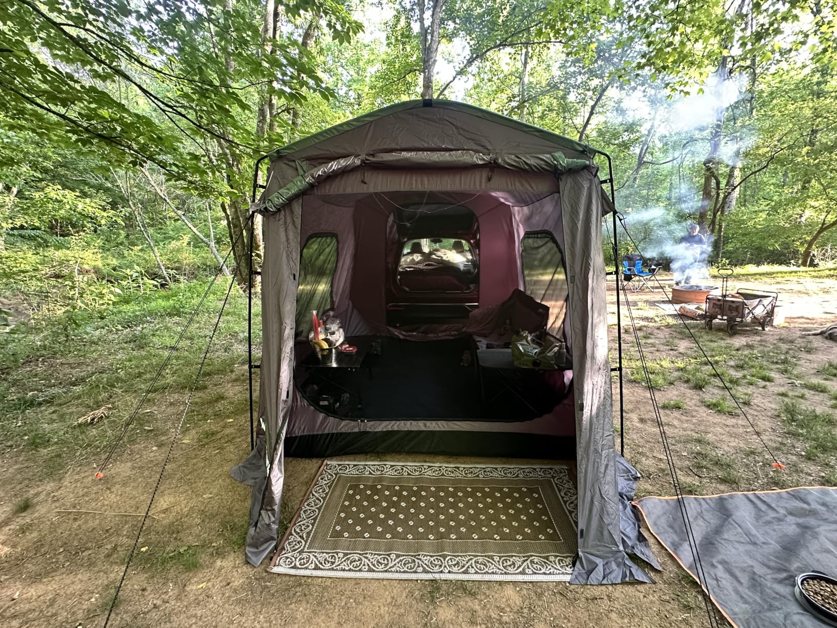 WildFinder SUV Tent, 5-9 Person Rectangle Car Tent for Family, Waterproof & Windproof for Car Camping, Large Camping Tents with Storage Bag, SUV, Van, Jeep, Pickup 8FT L x 10.6FT W x 7.2FT H customer photo 2