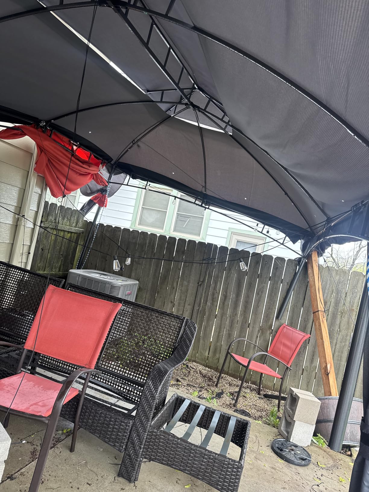 ABCCANOPY Outdoor Patio Gazebo 11x11 - Double Roof Canopy with Mosquito Netting for Backyard, Deck, Garden, Lawn, Dark Gray customer photo 1