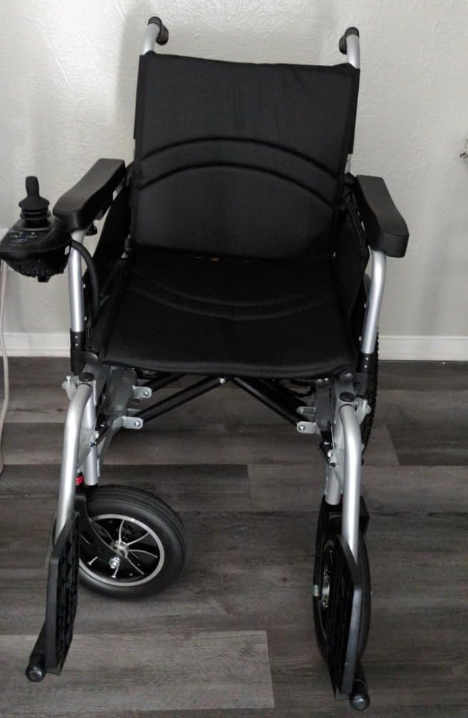 Electric Wheelchair, Electric Wheelchair for Adults, Foldable All Terrain Power Wheelchair, 15 Miles Long Travel Range, 500W Dual Motors, Lightweight Mobility Chair for Seniors - Indoor/Outdoor customer photo 1