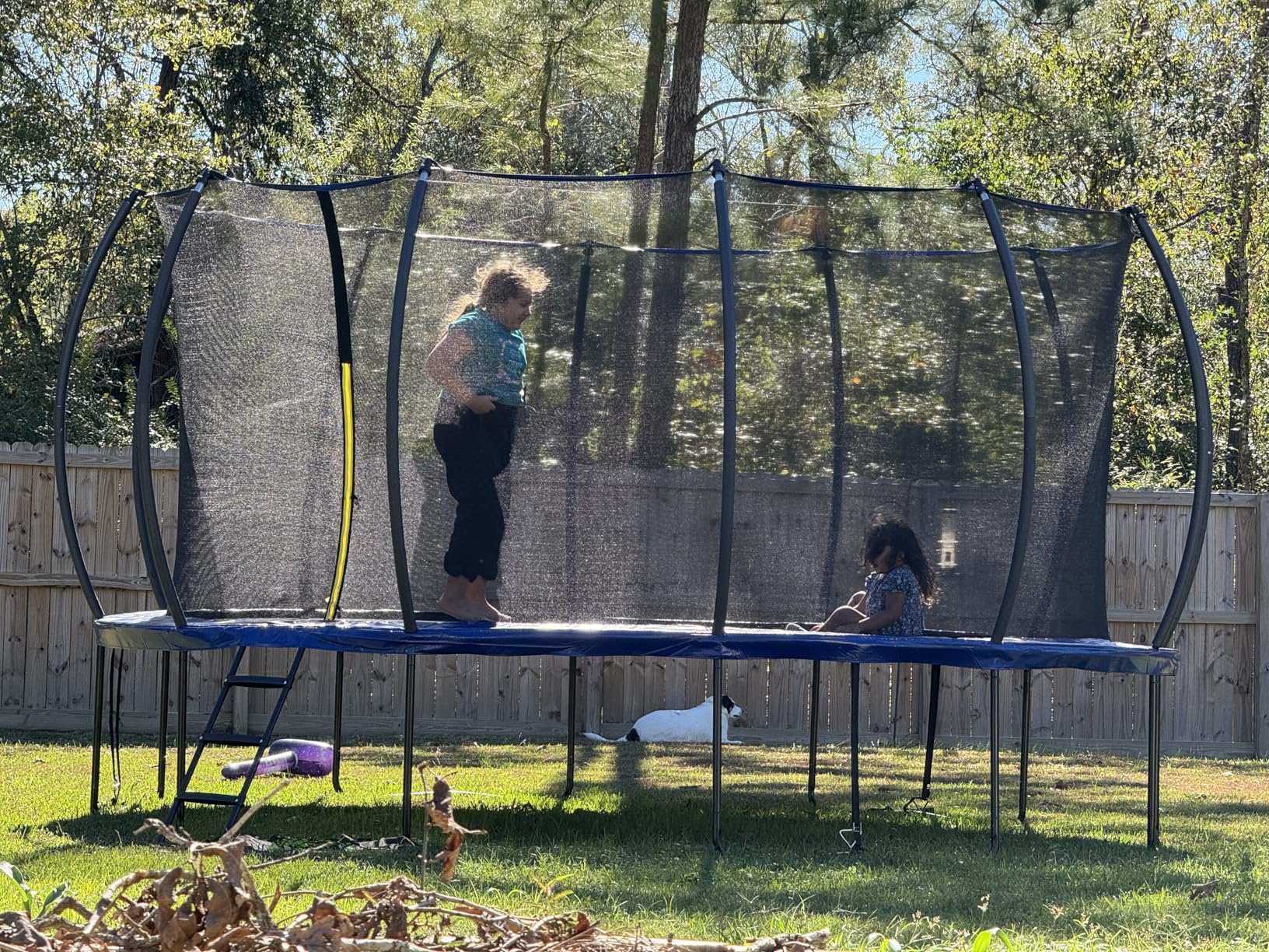 ORCC 1300LBS Weight Capacity Trampoline 16 15 12FT with Basketball Hoop Water Sprinkler Spiral Ground Stakes Outdoor Yard Trampolines for Kids Adults customer photo 2